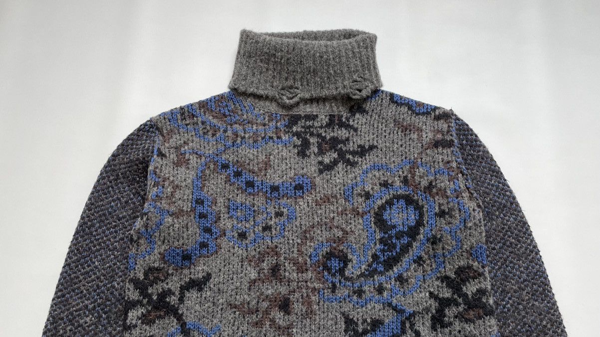 Comme des Garcons A/W 20 Paisley Distressed Wool Sweater Size US M / EU 48-50 / 2 - 3 Thumbnail