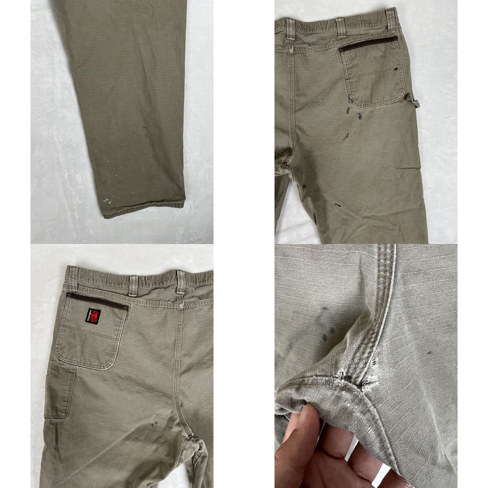 Wrangler Wrangler Riggs Workwear Pants Mens 44x34 Green Carpenter Utility Ripstop Read Size US 44 / EU 60 - 9 Thumbnail