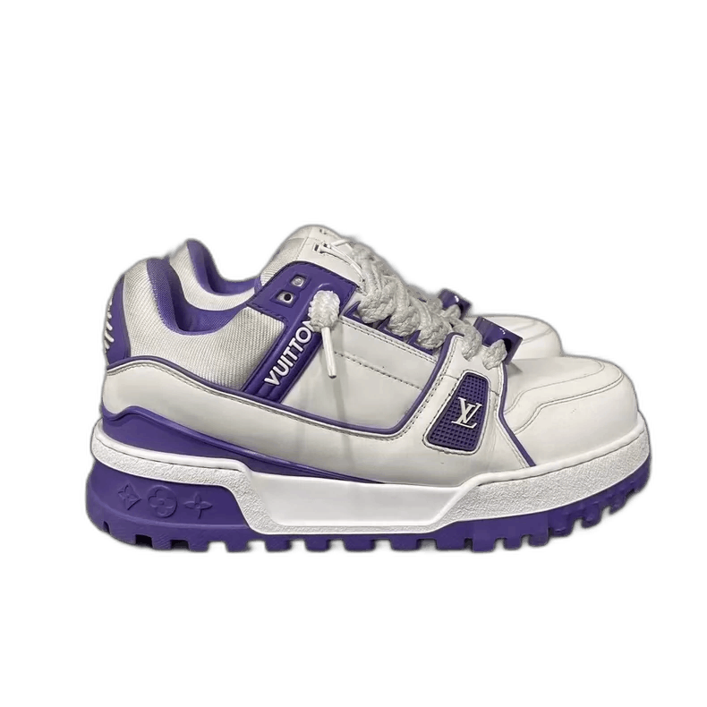 Louis Vuitton Louis Vuitton Trainer Maxi in White and Purple-yf Size US 7 / EU 40 - 1 Thumbnail