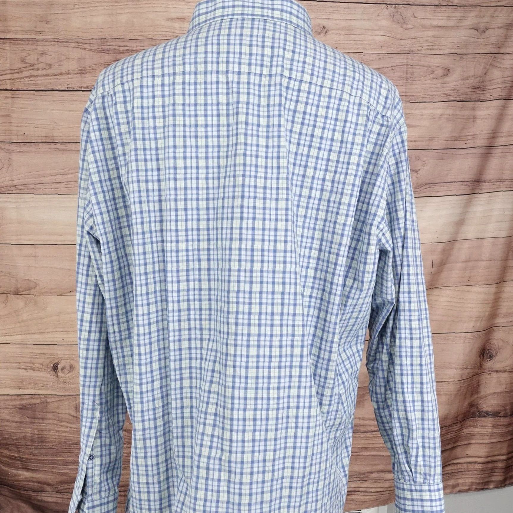 David Donahue VINTAGE David Donahue Shirt Mens 2XL Blue Green Plaid Button Down Long Sleeve Shirt Mens 2XL Blue Green Check Plaid Dress Shirt Size US XXL / EU 58 / 5 - 5 Thumbnail
