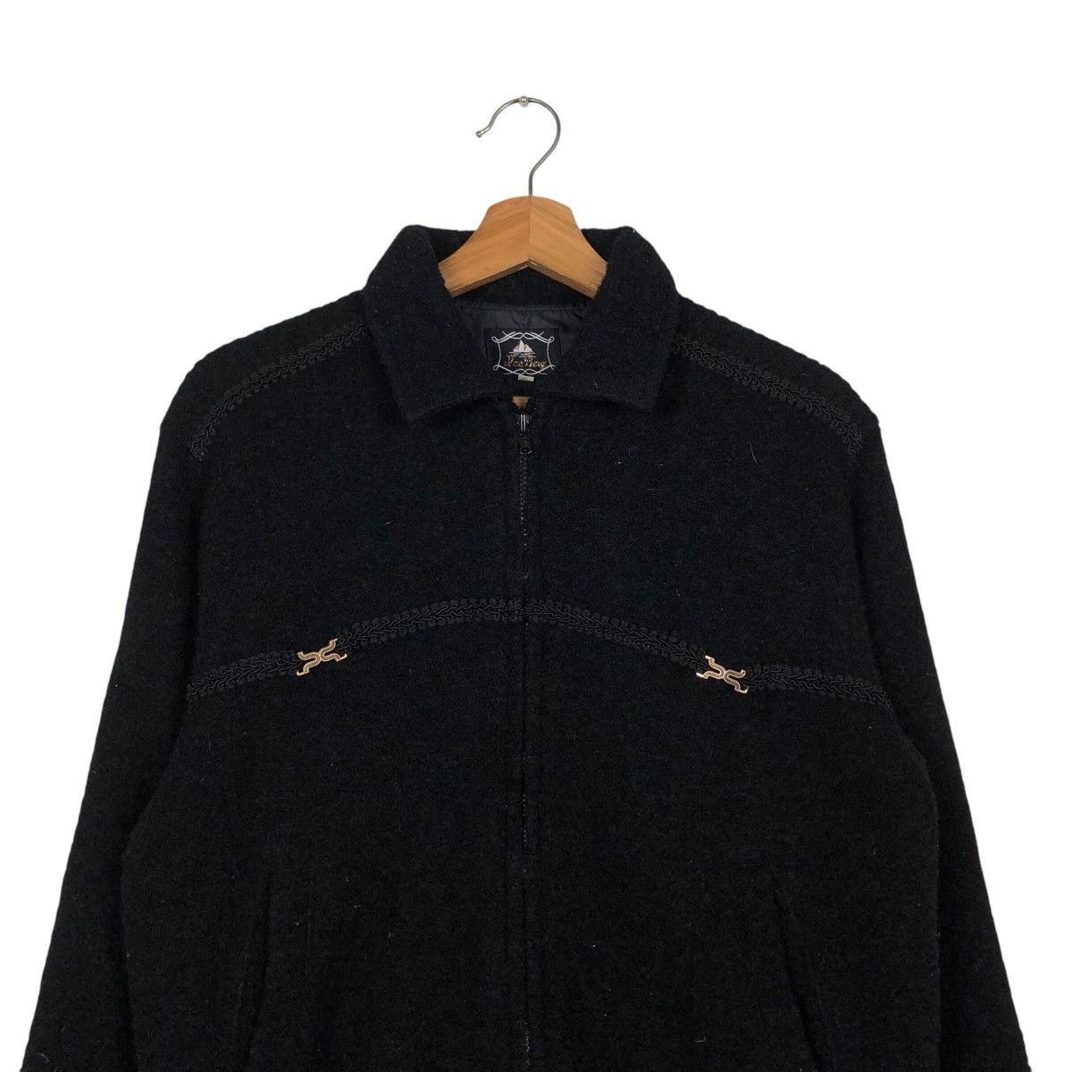 Japanese Brand 📌Vintage Bomber Jacket Ice Berg Rich Black Issey Miyake Size US M / EU 48-50 / 2 - 4 Thumbnail