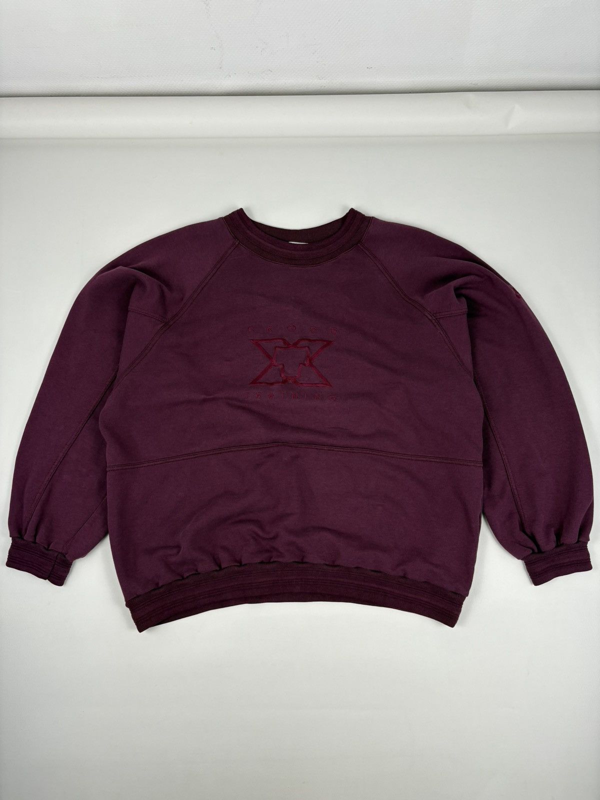 Nike Rare 80’s Cross Training Swoosh Embroidered Logo Crew Neck Jumper Pullover Sweatshirt Size US L / EU 52-54 / 3 - 5 Thumbnail