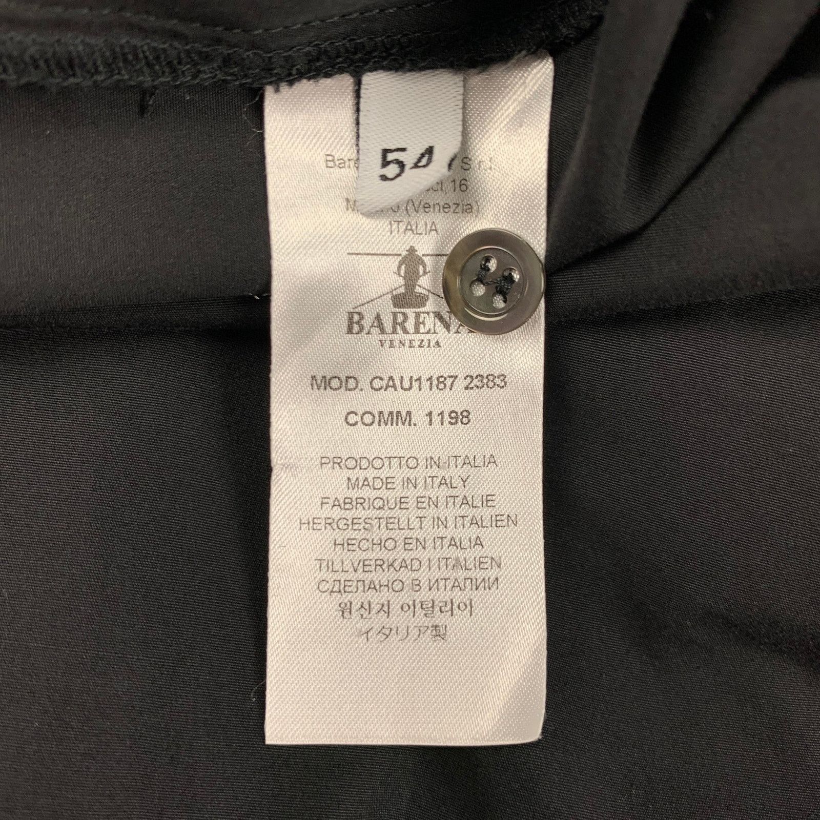 Barena BARENA Size XL Black Cotton Hidden Buttons Long Sleeve Shirt Size US XL / EU 56 / 4 - 5 Thumbnail