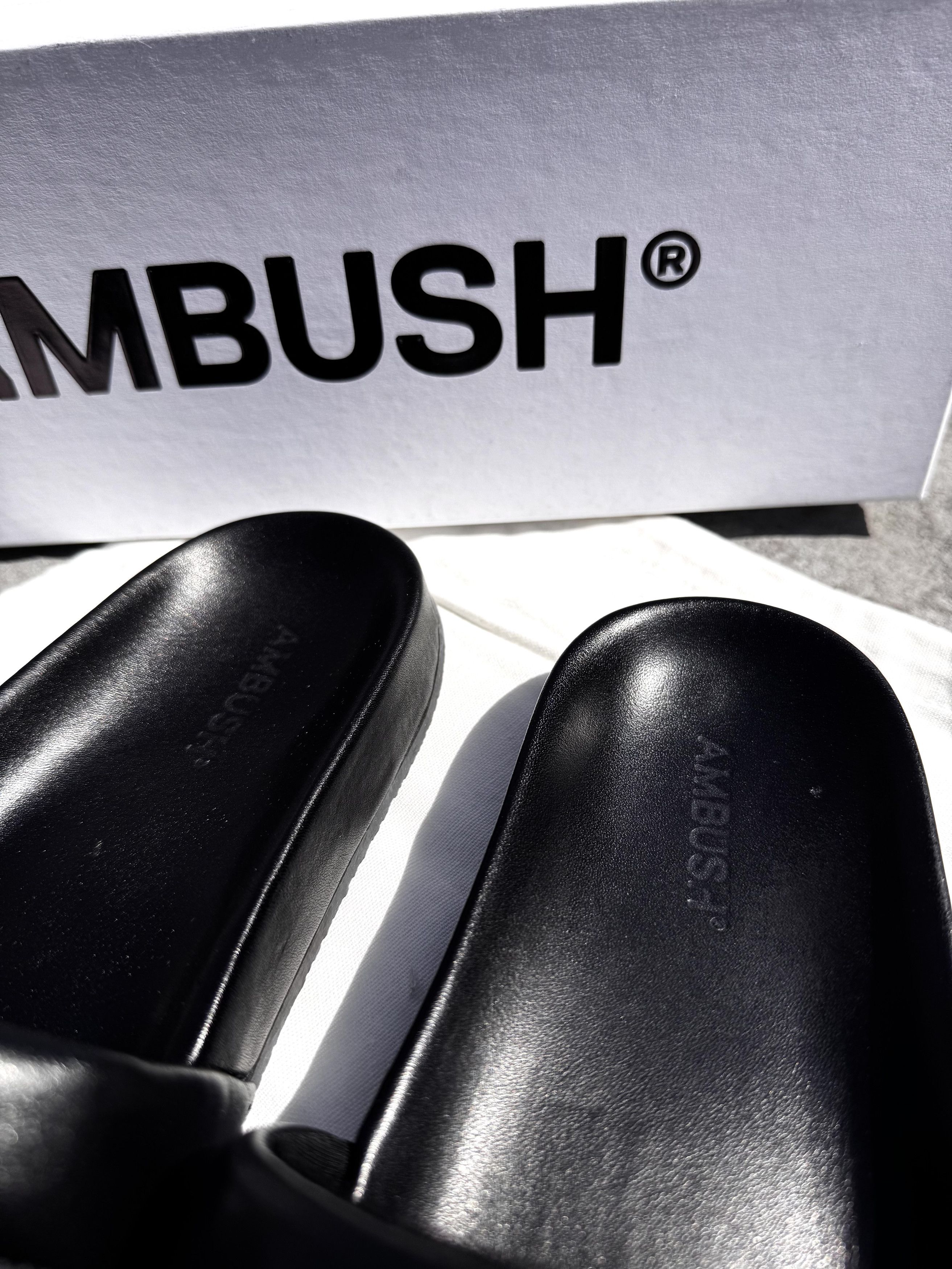 Ambush Design AMBUSH Quilted Leather Slider (MADE IN ITALY) Size US 10 / EU 43 - 3 Thumbnail
