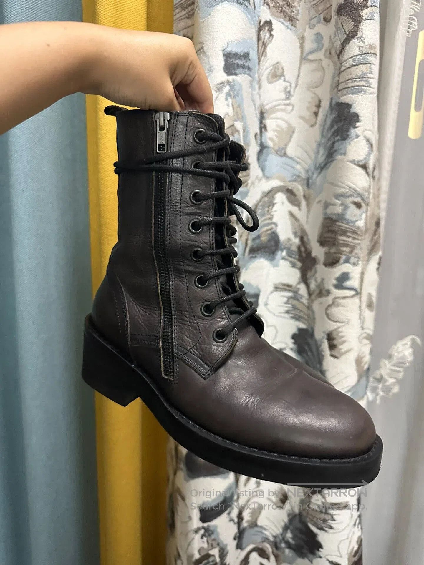Ann Demeulemeester Ann Demeulemeester Brown Leather Ankle Boots. Size US 6 / IT 36 - 2 Thumbnail