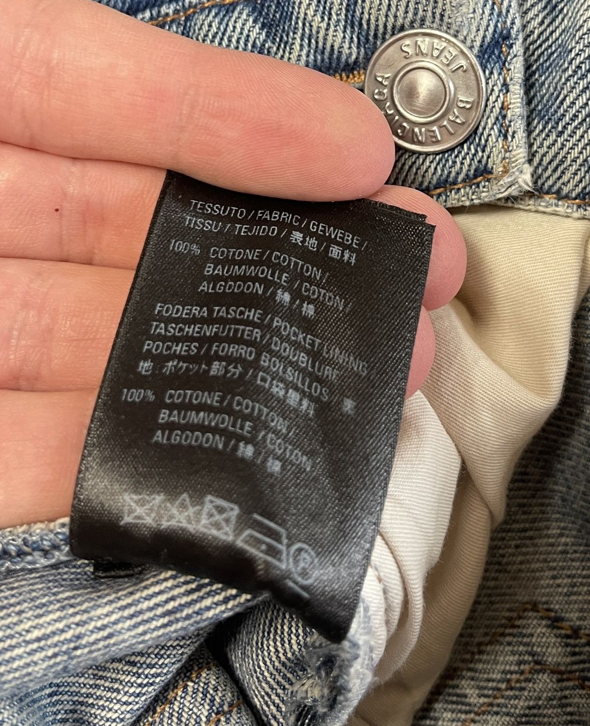 Balenciaga Balenciaga Oversized Logo Jeans Size US 31 - 7 Thumbnail