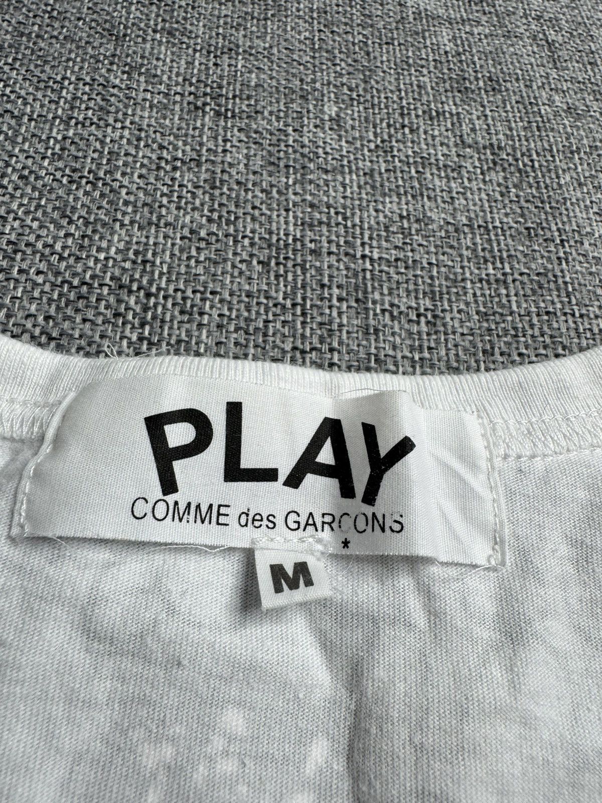 Comme des Garcons × Comme des Garcons PLAY Comme des Garsons Big Logo white T-Shirt M Size US M / EU 48-50 / 2 - 11 Thumbnail