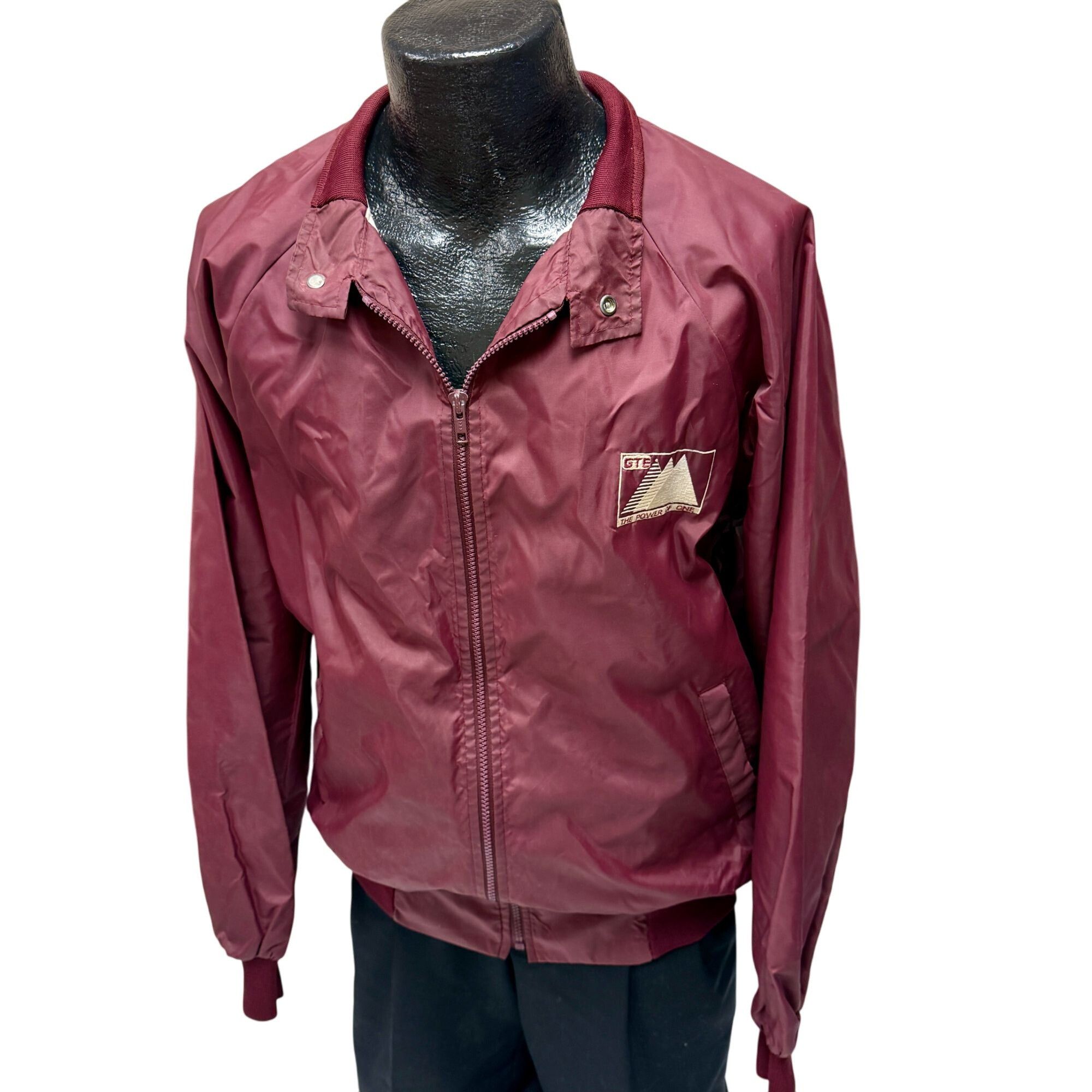 Other 80's Hartwell Maroon Nylon GTE The Power of One Jacket Size US XL / EU 56 / 4 - 1 Thumbnail