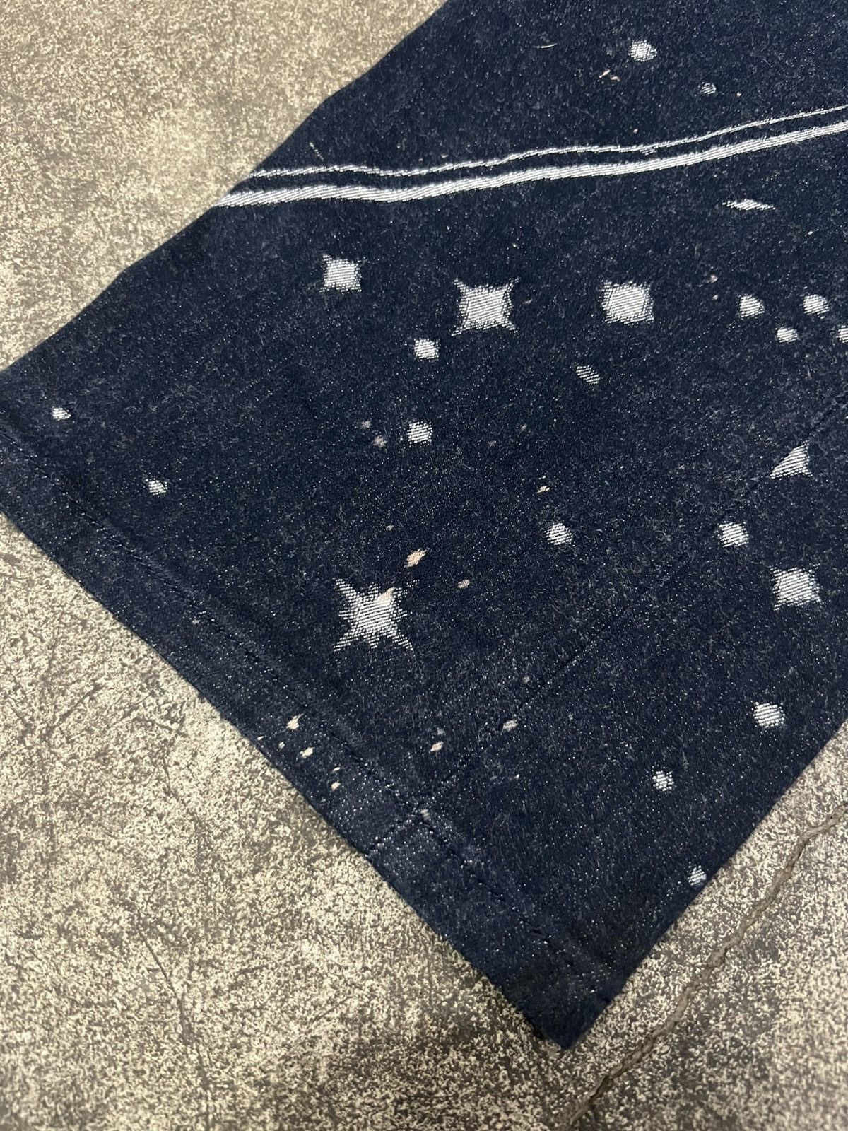 Issey Miyake Issey Miyake - SSO4 Astronomy Jacquard Stretch Denim Jeans Size US 29 - 9 Thumbnail