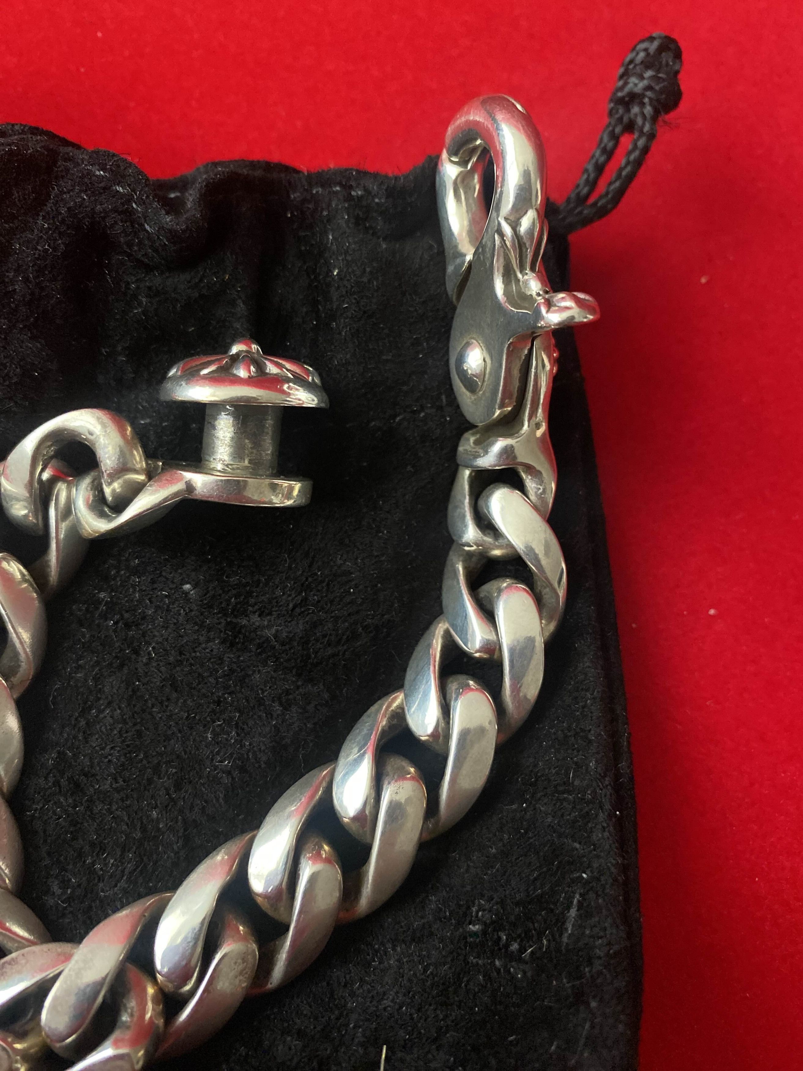 Chrome Hearts Chrome Hearts Classic Link Lobster Clasp Bracelet Size ONE SIZE - 4 Thumbnail