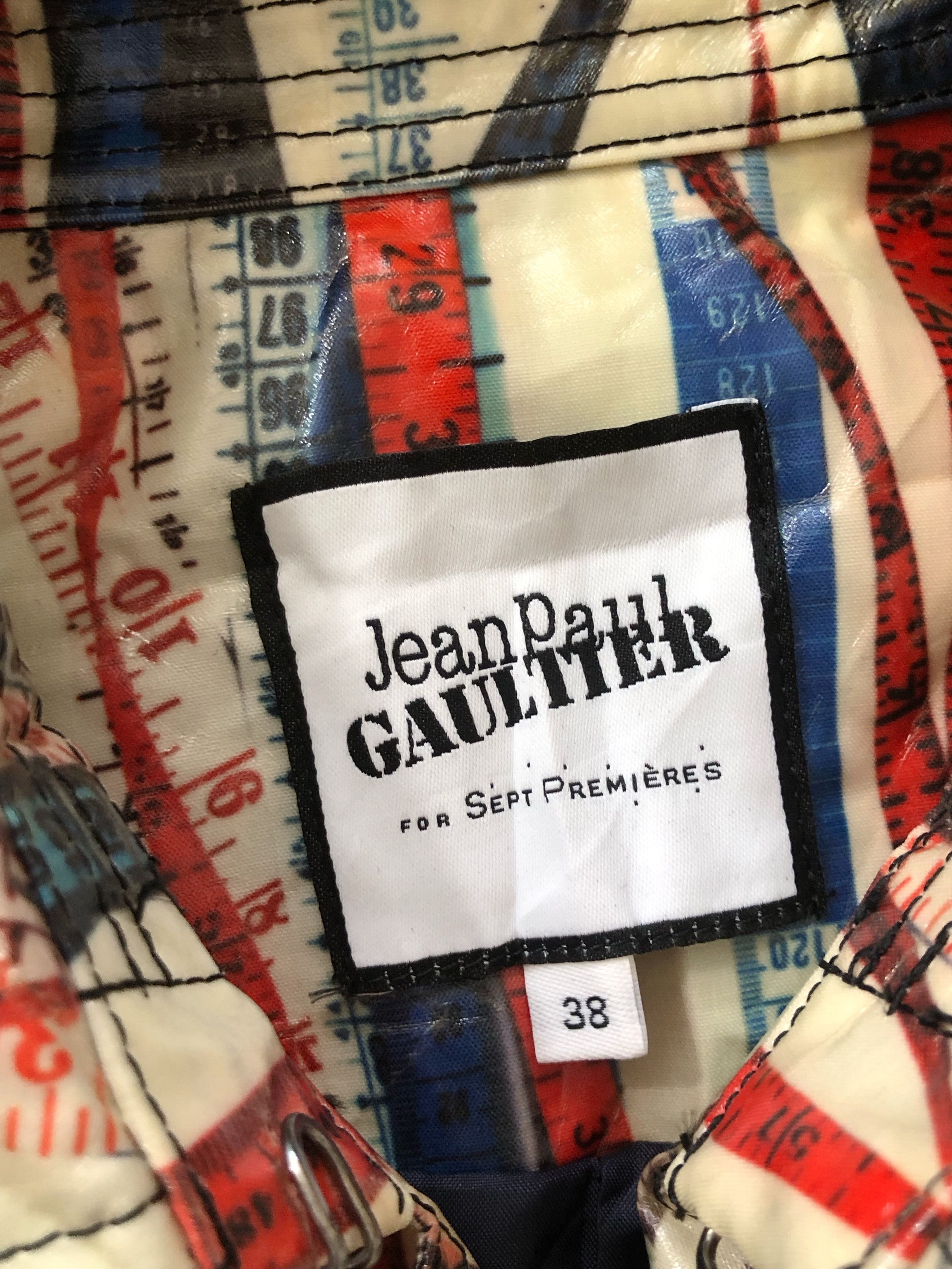 Jean Paul Gaultier RARE🔥FW2015 GAULTIER SEPT PREMIERES RULER TAPE TRENCH COAT Size M / US 6-8 / IT 42-44 - 22 Thumbnail