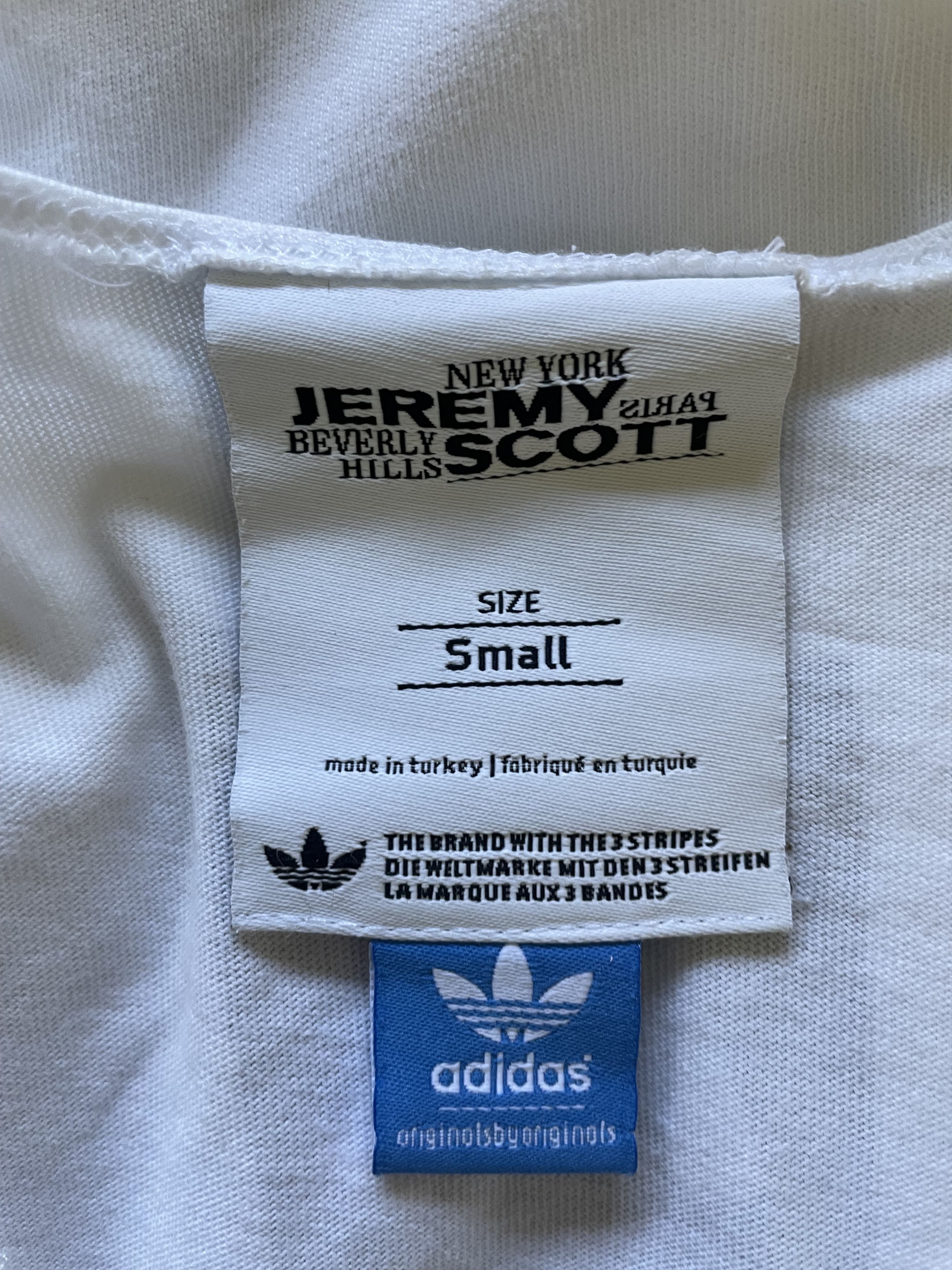 Adidas × Jeremy Scott Slam Dunk Graphic Tank Top White Size US S / EU 44-46 / 1 - 6 Thumbnail