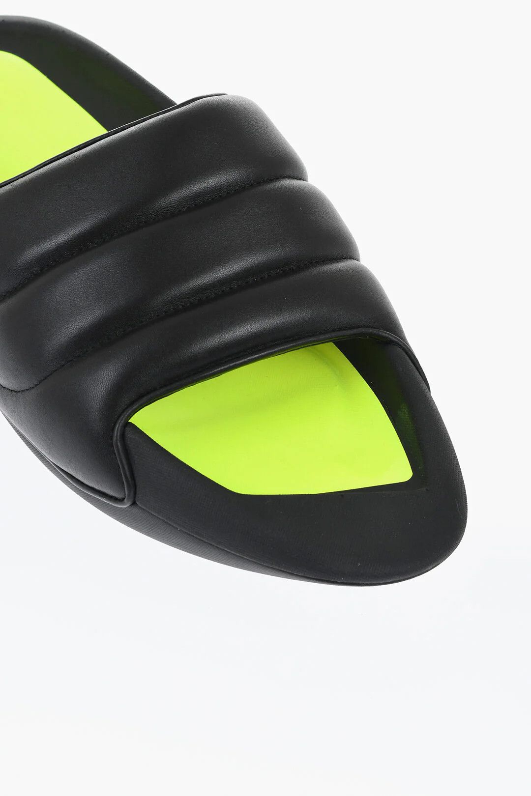 Balmain og1mm0326 Quilted Leather Sandals in Black Size US 7 / EU 40 - 4 Thumbnail