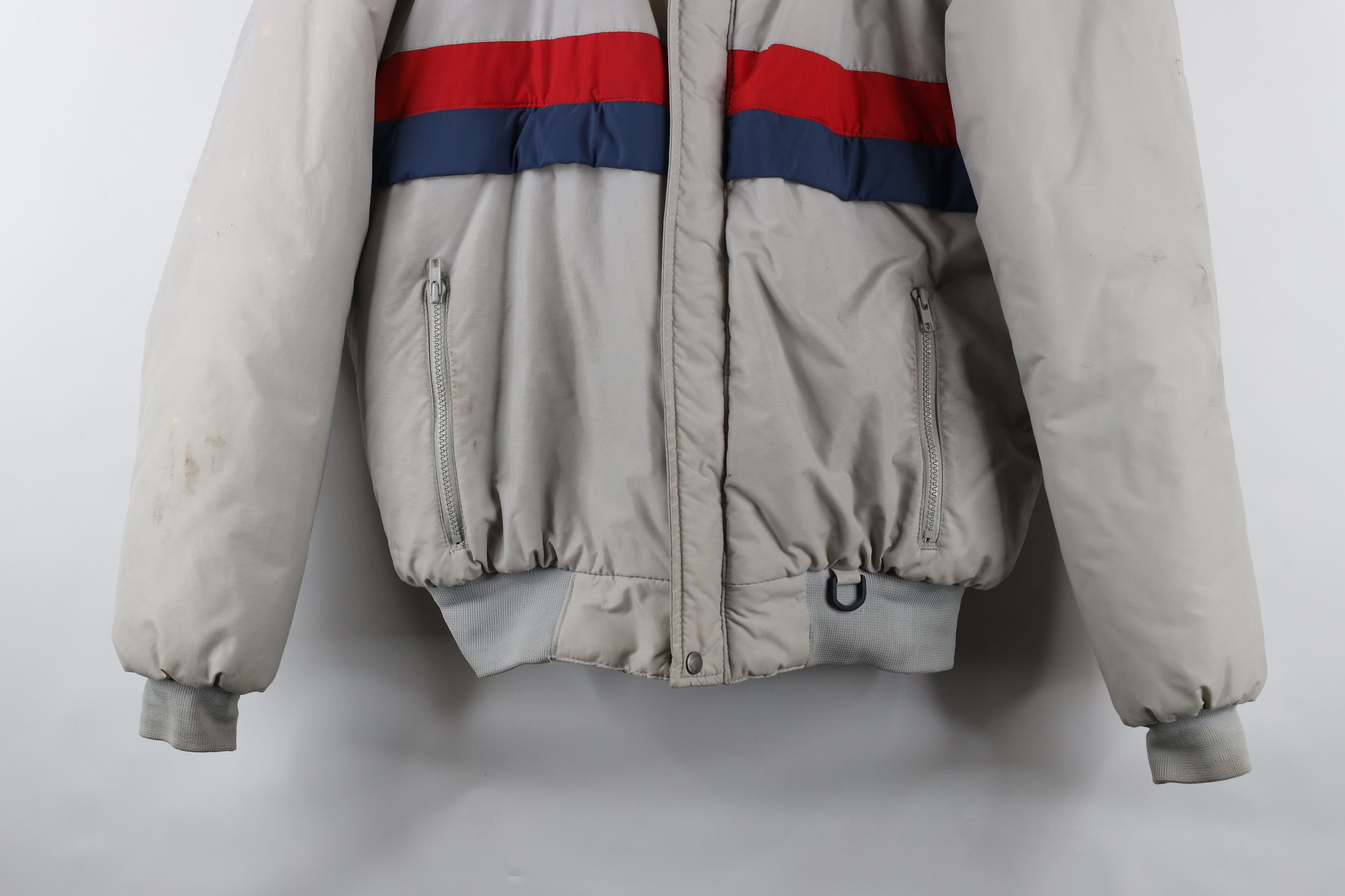 Vintage Vintage 70s Streetwear Striped Full Zip Puffer Jacket Size US L / EU 52-54 / 3 - 3 Thumbnail