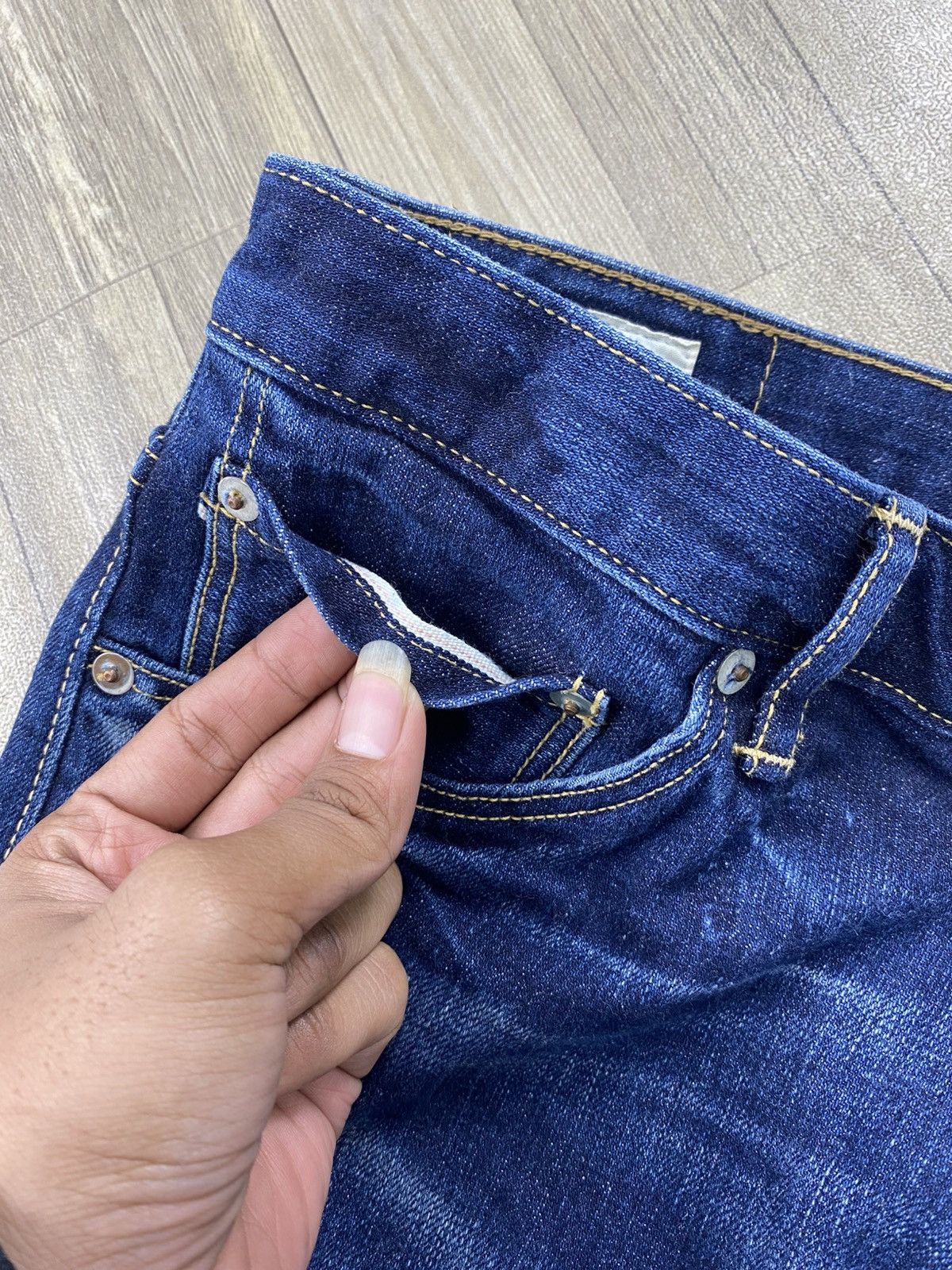 Spellbound Vintage Spellbound Japan Selvedge Denim Faded Blue Jeans Size US 34 / EU 50 - 8 Thumbnail