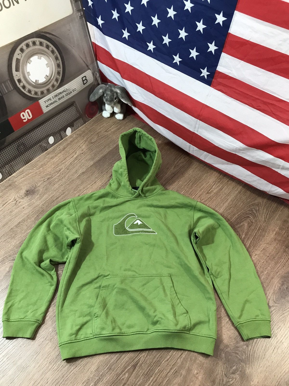 Quiksilver Vintage Quiksilver Hoodie big logo size M Size US M / EU 48-50 / 2 - 1 Thumbnail