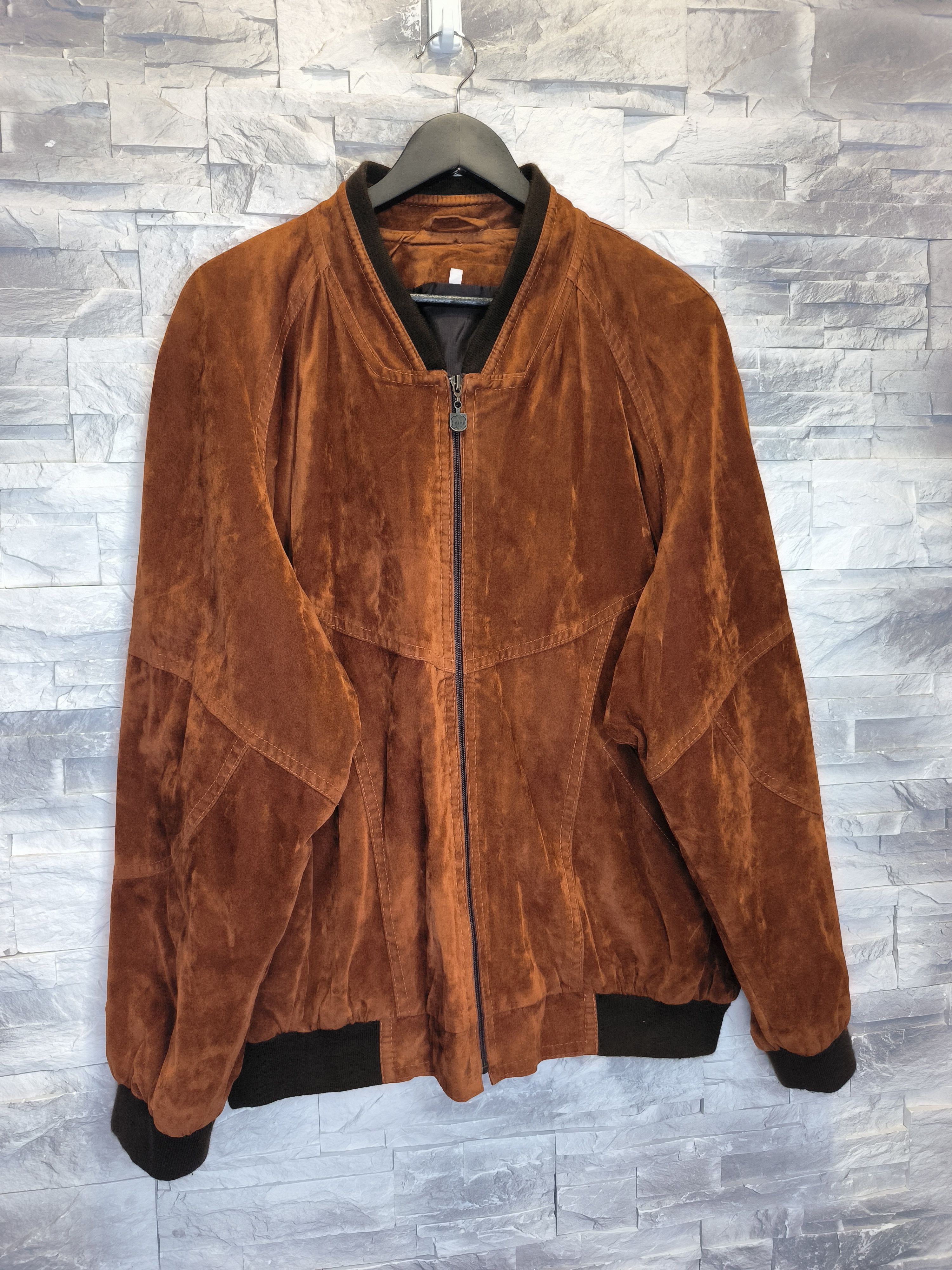 Other Vintage Brown Leather Jacket Bomber Size US L / EU 52-54 / 3 - 5 Thumbnail