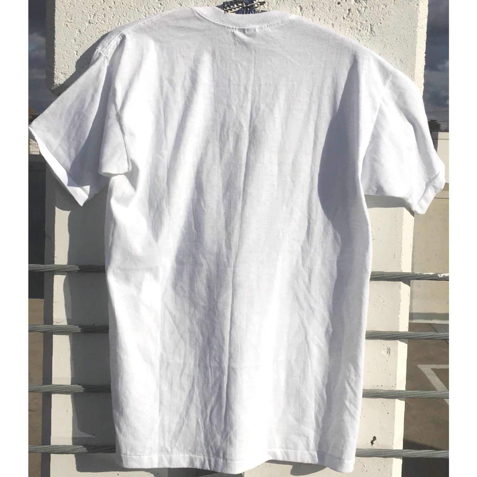 Vintage VINTAGE General Foods Picnic Club Family Picnic Day T-Shirt 1980s 80s Healthknit White L Men Graphic Tee Desert Palm Sportswear/Beach 1980s Mens Size US L / EU 52-54 / 3 - 7 Thumbnail