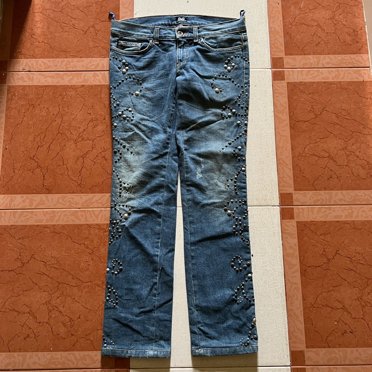 Other D&G Low Waist Studded Stretch Jeans Size 26" / US 2 / IT 38 - 14 Thumbnail