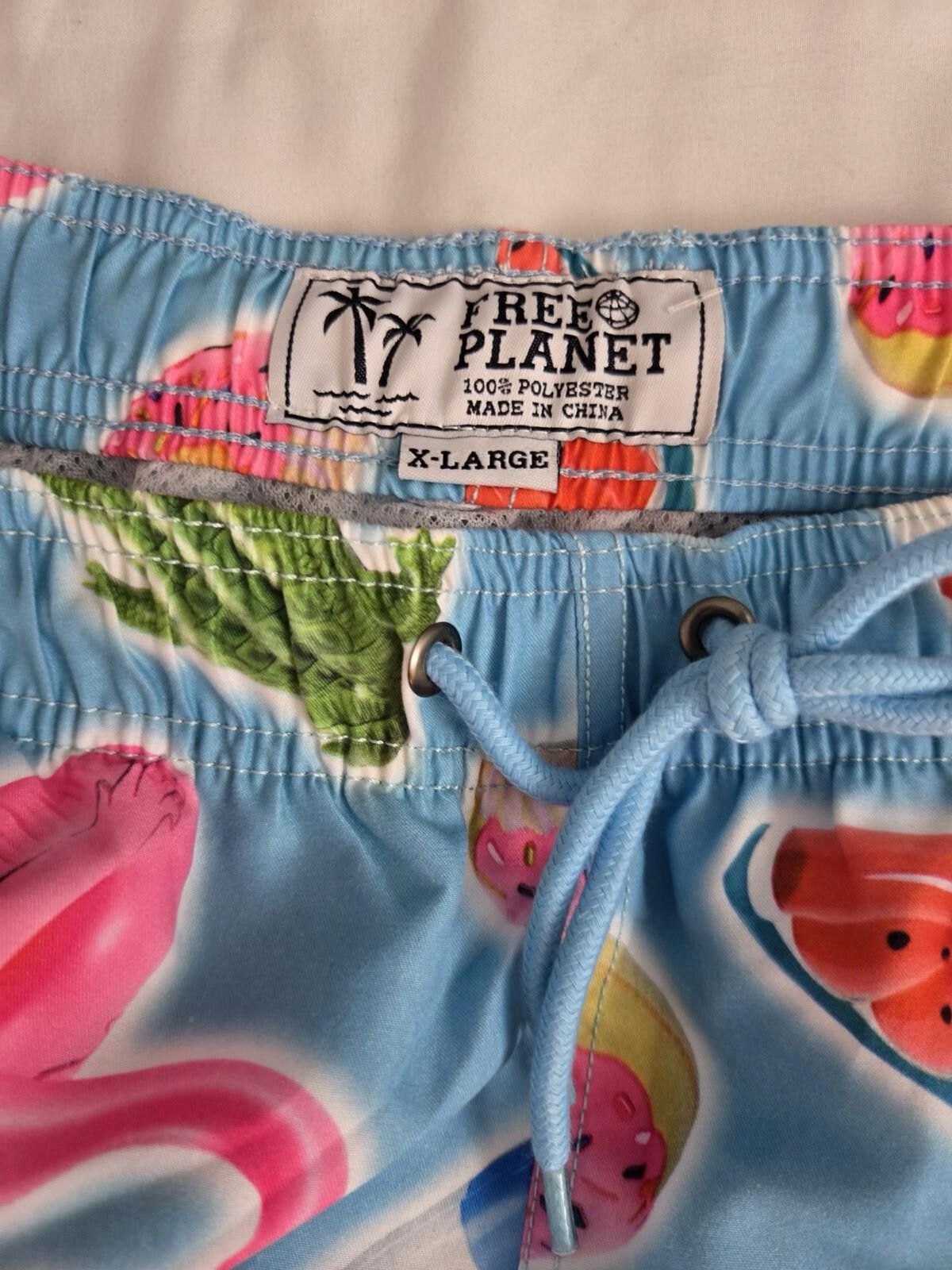 Free Planet NWT Free Planet Swim Trunk Shorts Mens XL Flamingo Print Size US 36 / EU 52 - 3 Thumbnail