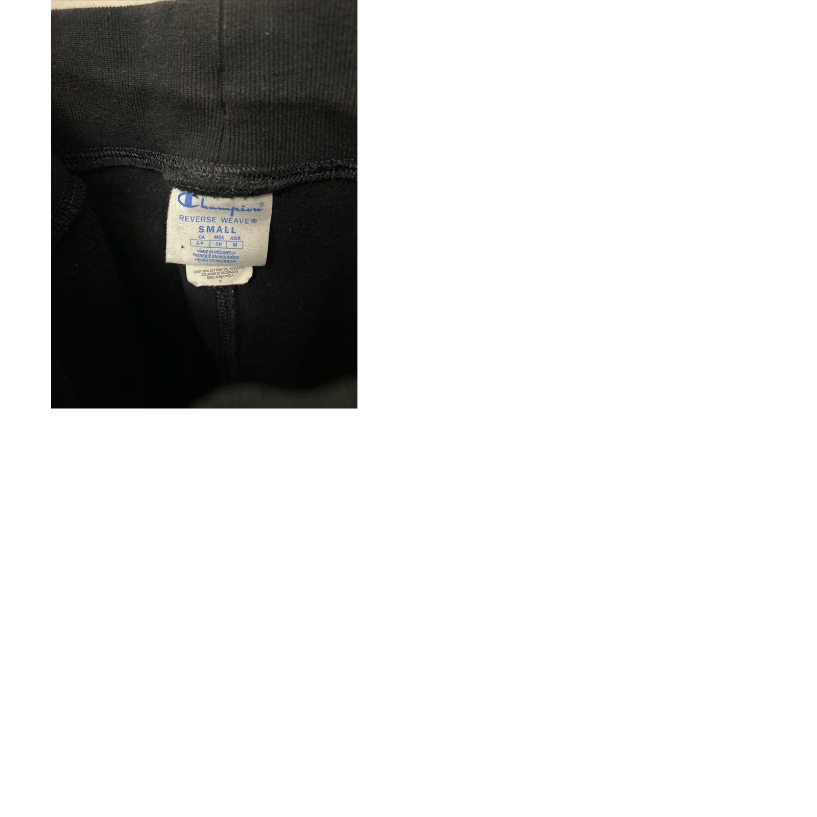 Champion VINTAGE Champion Reverse Weave Jogger Sweatpants Men's S Black Cotton Blend Embroidered Logo Elastic Waist Pockets Tapered Leg Activewear Jogger Style Size US 29 - 9 Thumbnail