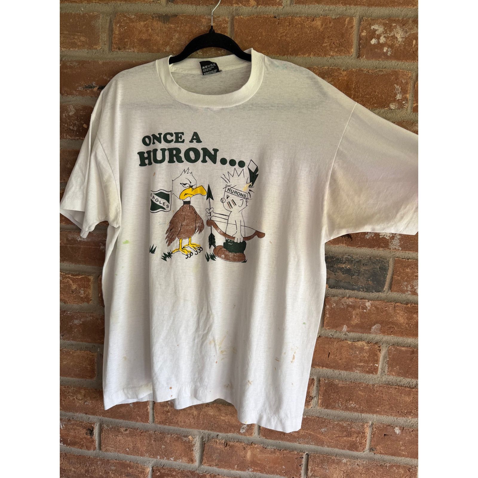 Vintage Vintage Huron Eagles Tee USA Single Stitch XL Size US XL / EU 56 / 4 - 3 Thumbnail