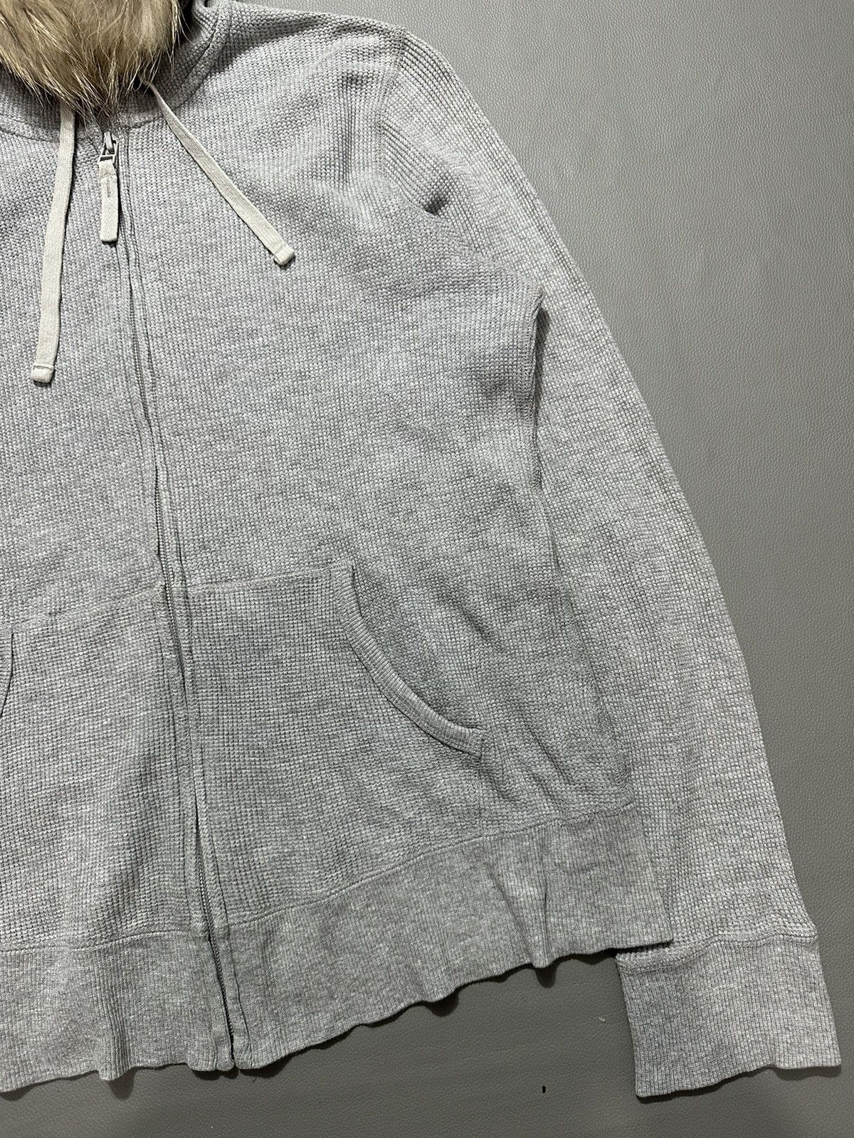20471120 VINTAGE WAFFLE PARKA THERMAL ZIP HOODIE FUR IFSIX LGB STYLE Size US M / EU 48-50 / 2 - 5 Thumbnail