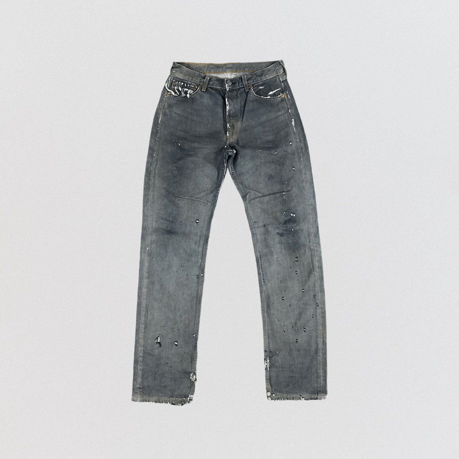 Levi's × Vintage Vintage 90s Levis 501 Ripped Jeans-JM2482 Size US 30 / EU 46 - 1 Thumbnail