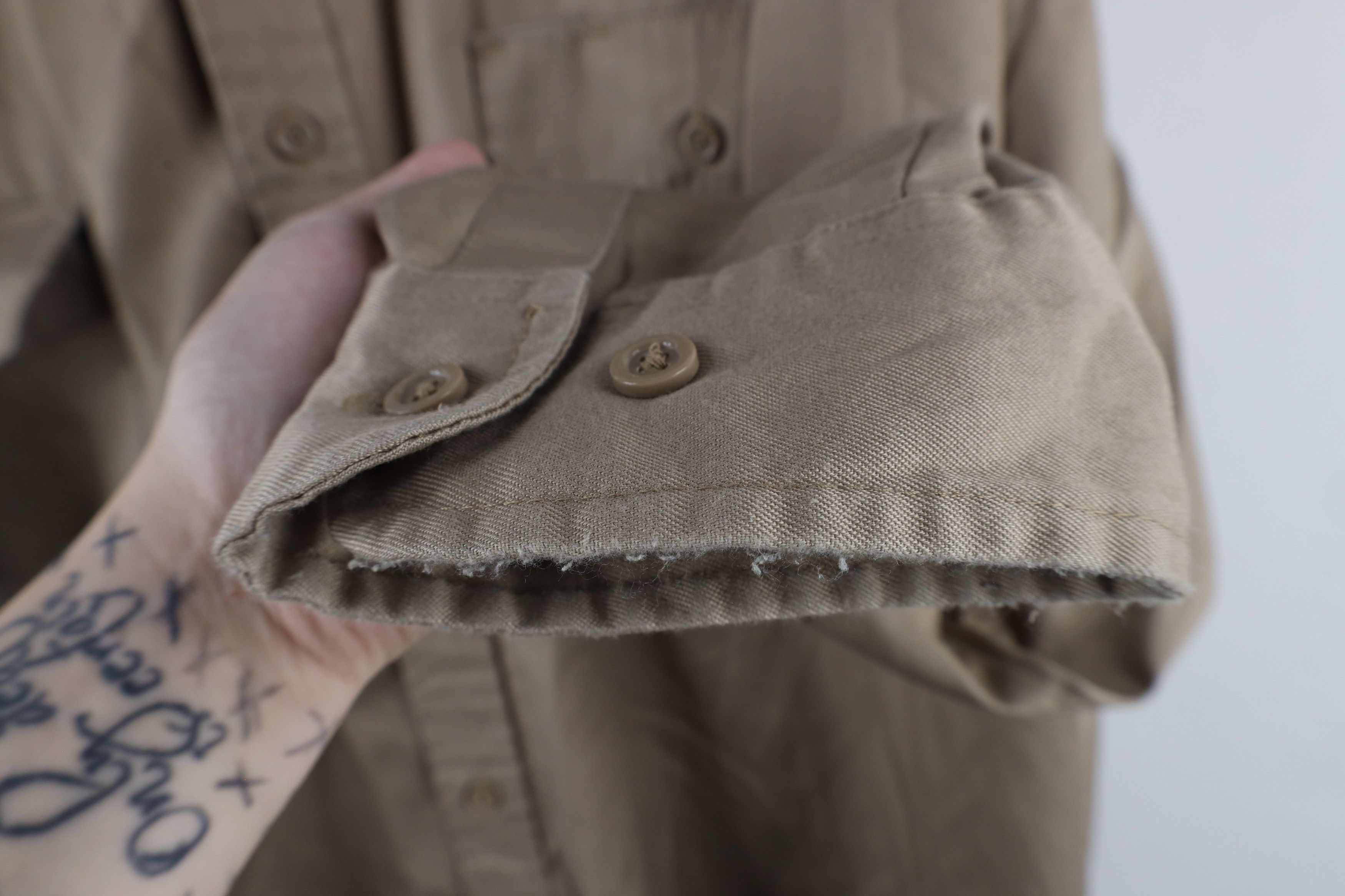 Vintage Vintage 90s Big Mac Workwear Collared Button Shirt Brown Size US XXL / EU 58 / 5 - 10 Thumbnail