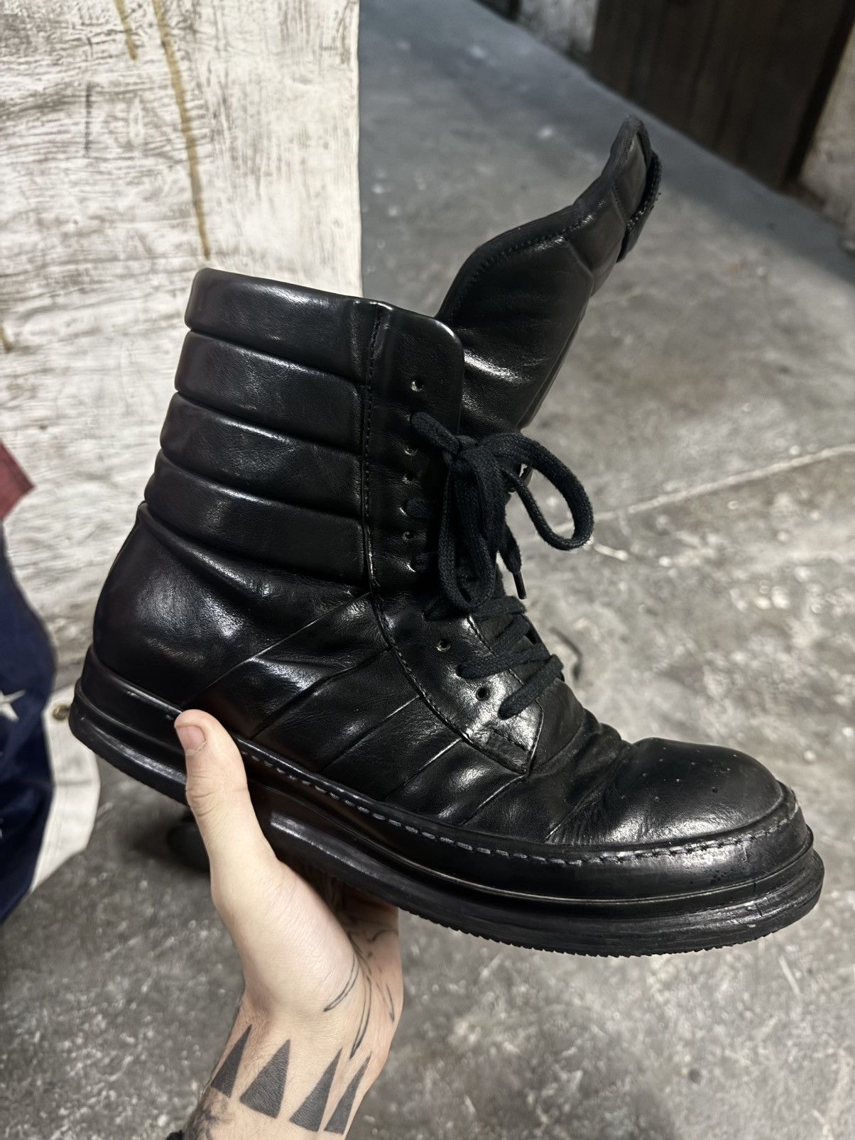 Rick Owens Rick Owens „Adidas,, Crust Dunks Size US 10 / EU 43 - 4 Thumbnail