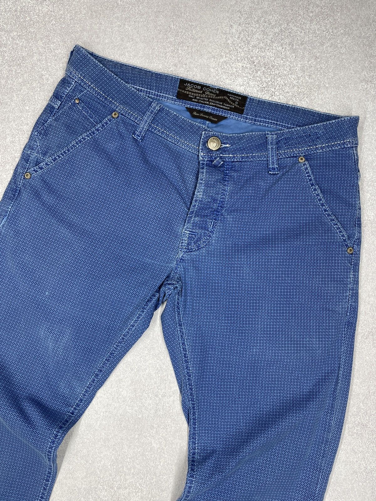 Jacob Cohen Vintage Jacob Cohen Rare Luxury Denim Pants Blue Italy Size US 34 / EU 50 - 7 Thumbnail