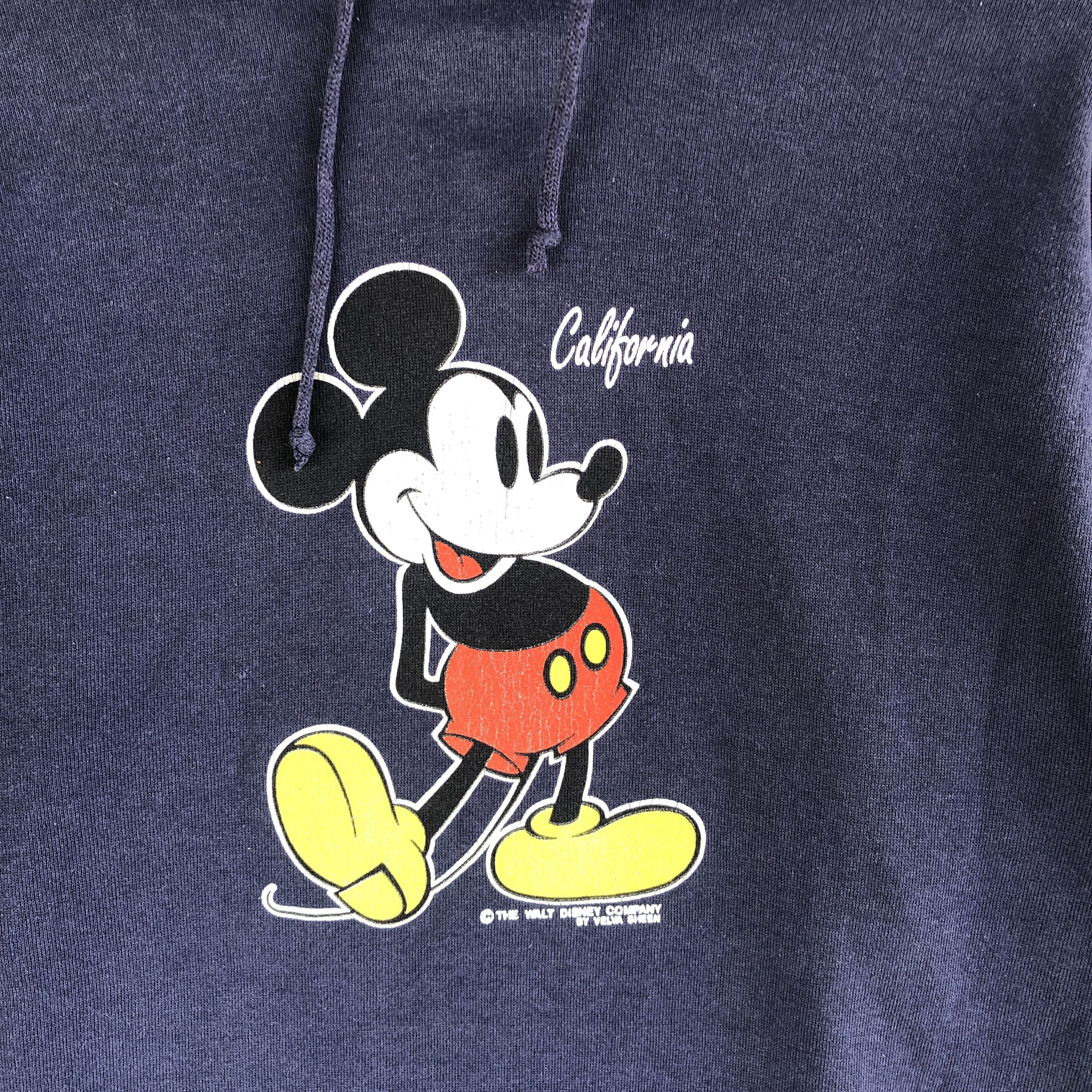Mickey Mouse × Velva Sheen × Vintage Vintage Mickey Mouse Hood Sweater Cartoon Disney Sweatshirt Size US S / EU 44-46 / 1 - 5 Thumbnail