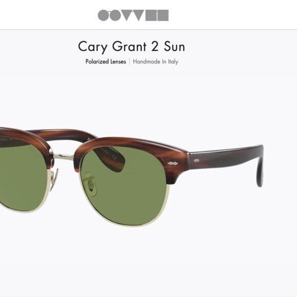 Oliver Peoples OLIVER PEOPLES CARY GRANT 2 52mm Size ONE SIZE - 8 Thumbnail