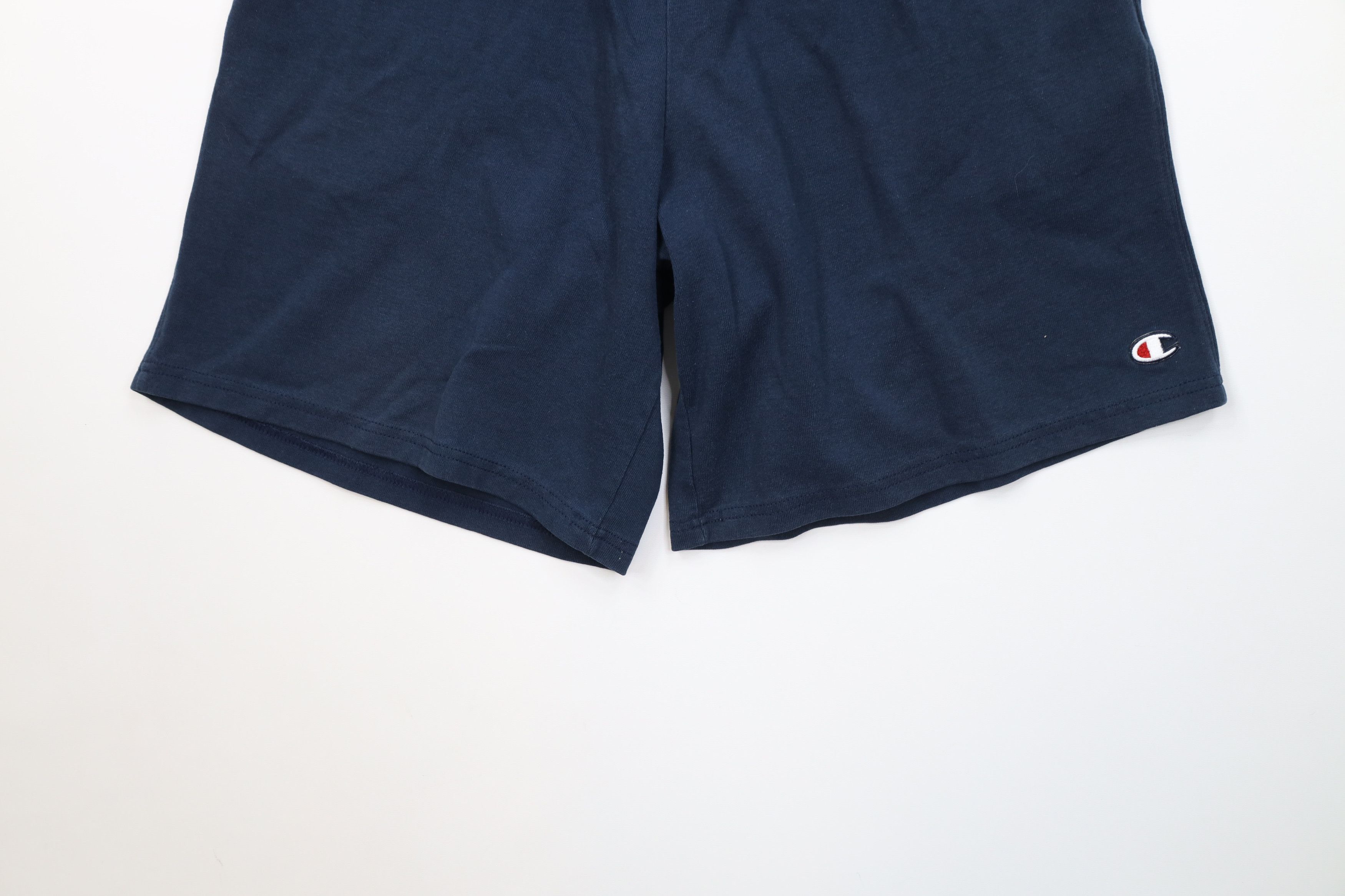 Champion Vintage Y2K Champion Heavyweight Above Knee Shorts Navy Blue Size US 34 / EU 50 - 4 Thumbnail