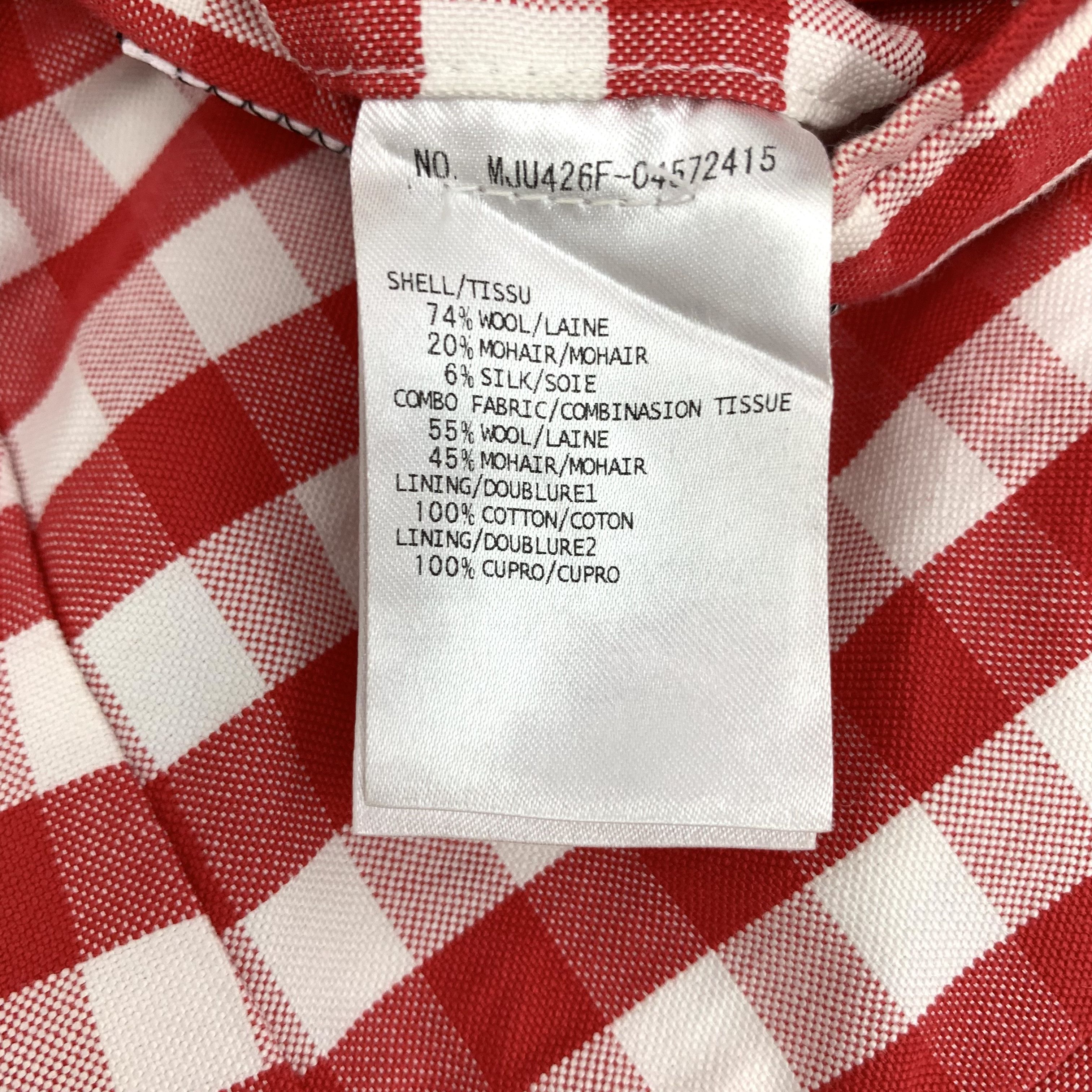 Thom Browne Thom Browne Wool Check Panel Blazer (S) Size 40R - 6 Thumbnail