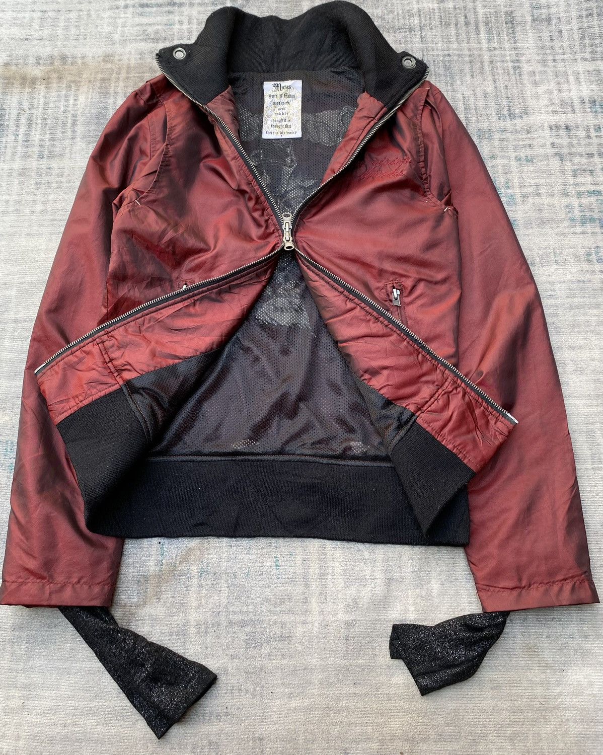 image of If Six Was Nine x Kmrii Midas Jacket in Maroon, Men's (Size Medium)