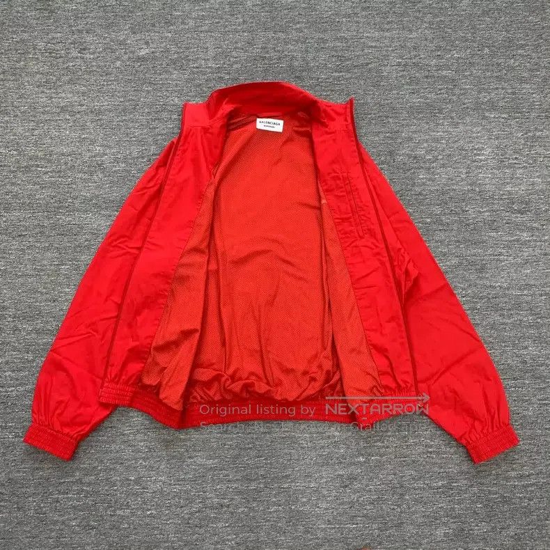 Balenciaga Balenciaga Red Double Hook Windbreaker Jacket Size XS / US 0-2 / IT 36-38 - 5 Thumbnail