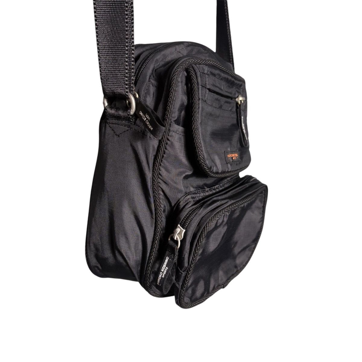 Hiroko Koshino Homme Vintage 90s Hiroko Koshino Sports Black Nylon Crossbody Bag Size ONE SIZE - 5 Thumbnail