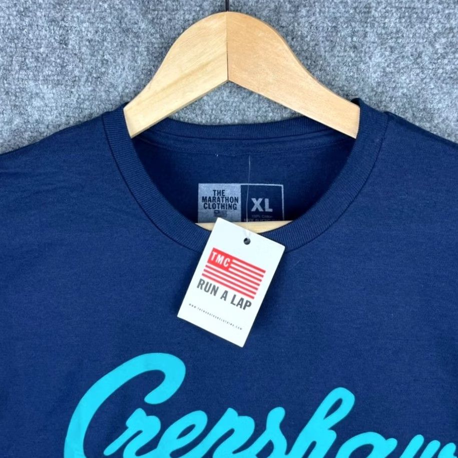 Vintage The Marathon Clothing Shirt Mens XL Blue Crenshaw Nipsey Hussle Short Sleeve Shirt Size US XL / EU 56 / 4 - 5 Thumbnail