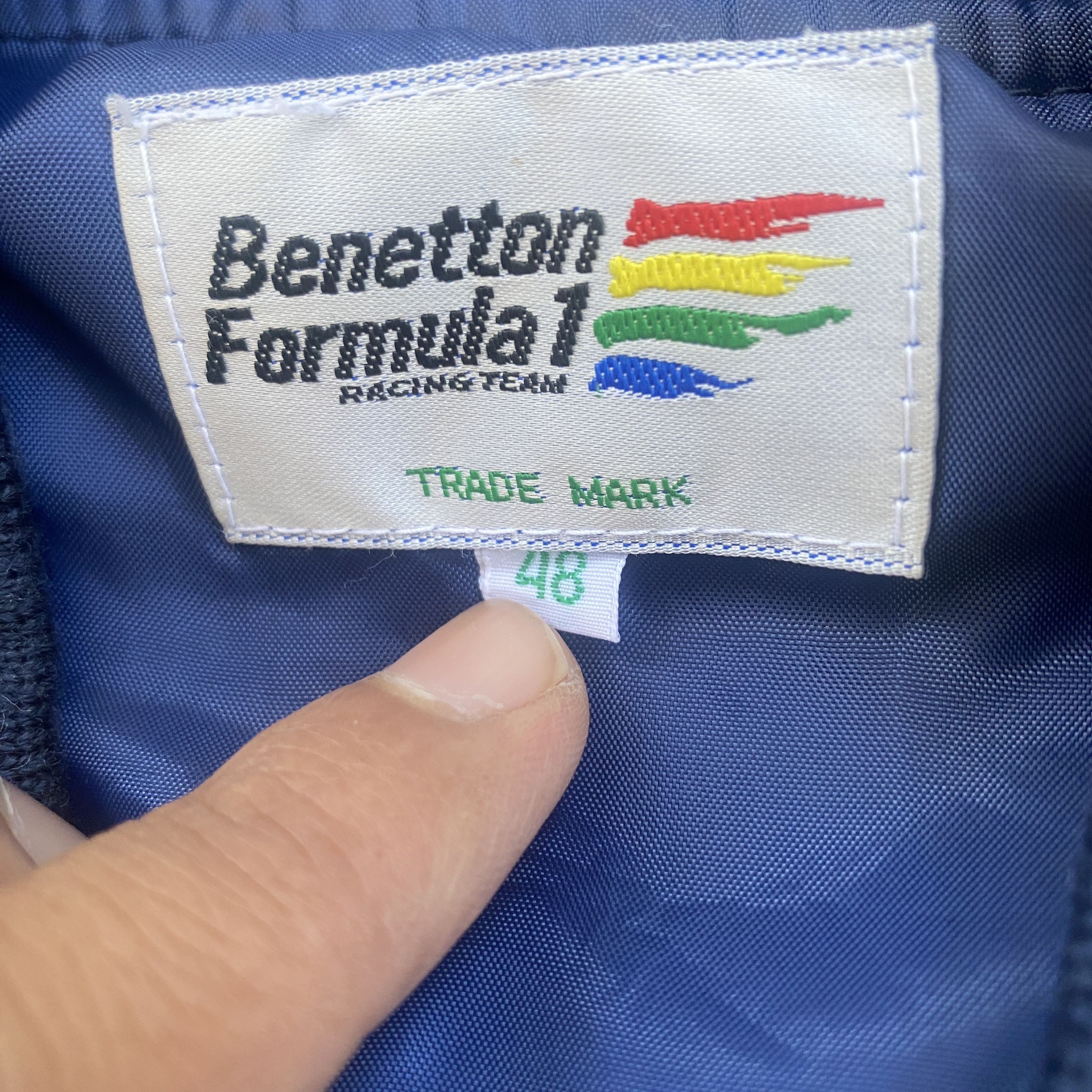 United Colors Of Benetton Benetton Formula 1 Racing Team Bomber Wool Jacket Size US M / EU 48-50 / 2 - 3 Thumbnail