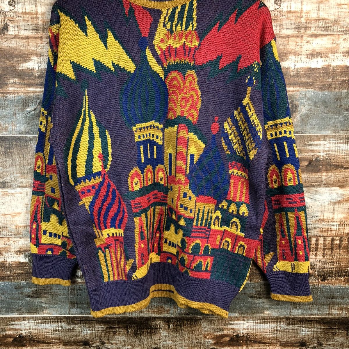 Japanese Brand This Is Power Purple art vintage sweatshirt Knitwear #A1248 Size US M / EU 48-50 / 2 - 3 Thumbnail