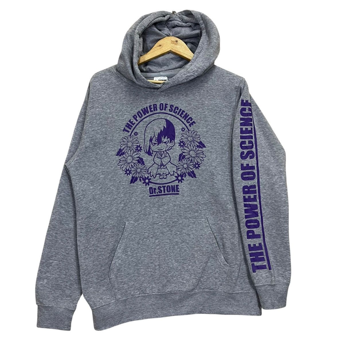 Anime Dr Stone The Power Of Science Big Logo Pullover Hoodie Size US M / EU 48-50 / 2 - 1 Thumbnail