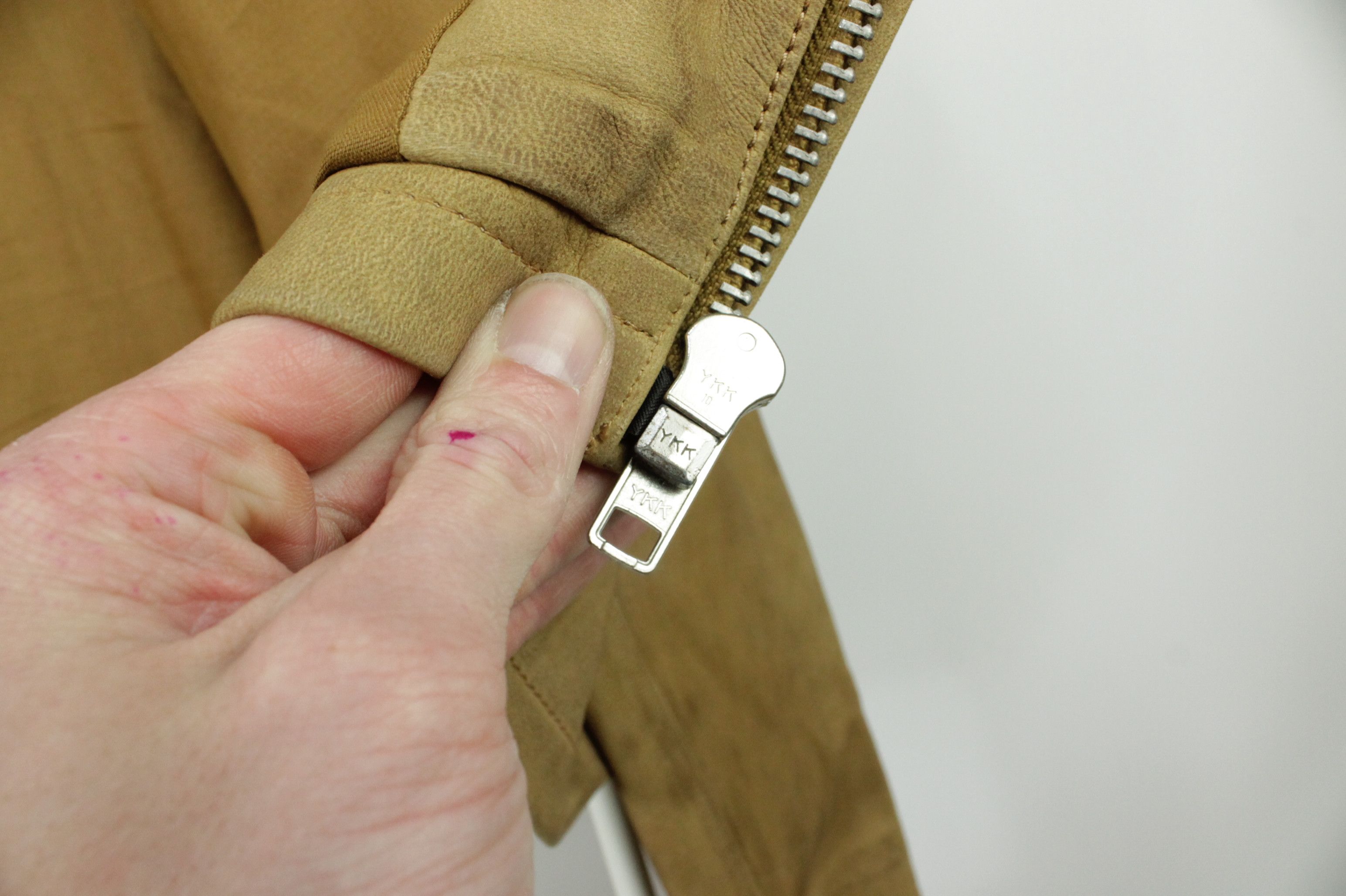 Genuine Leather Casual Friday Biker Jacket In Tan Leather Size US L / EU 52-54 / 3 - 12 Thumbnail