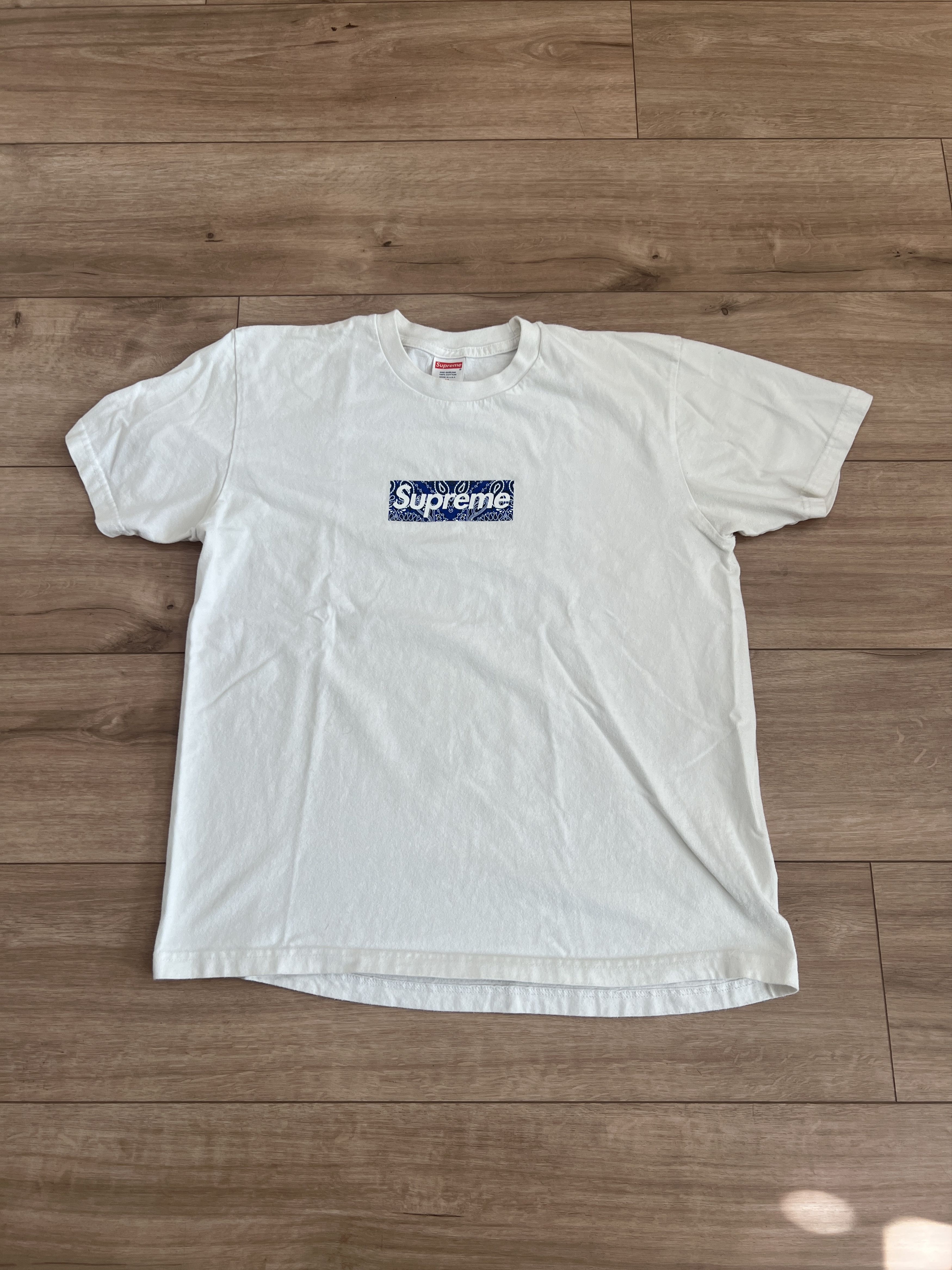 トップス supreme Bandana Box Logo Tee White XL Supreme Bandana Box Logo Tee White Men's - FW19 - US