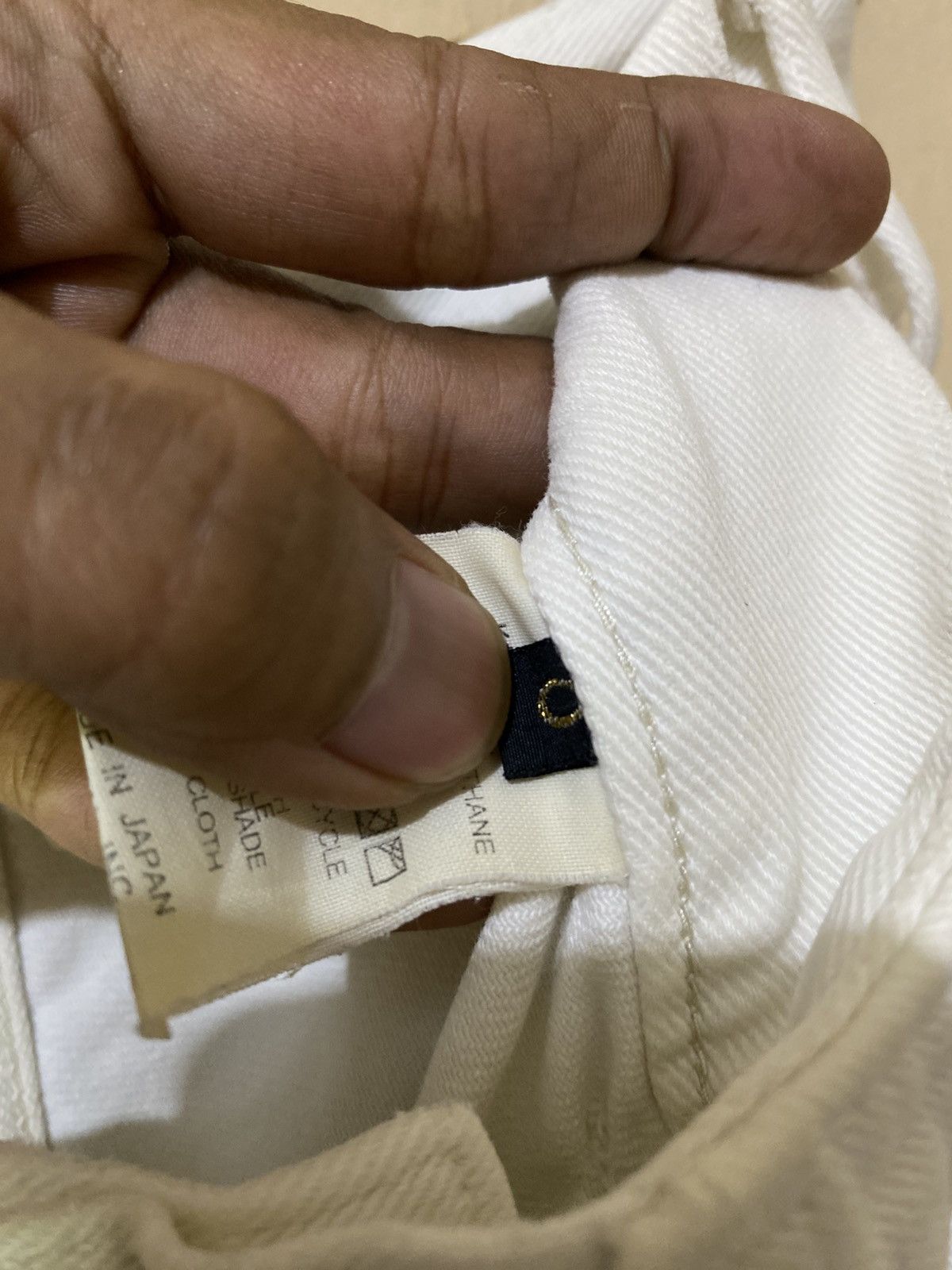 Kapital Kapital Japan White Denim Buckleback Size US 27 - 7 Thumbnail