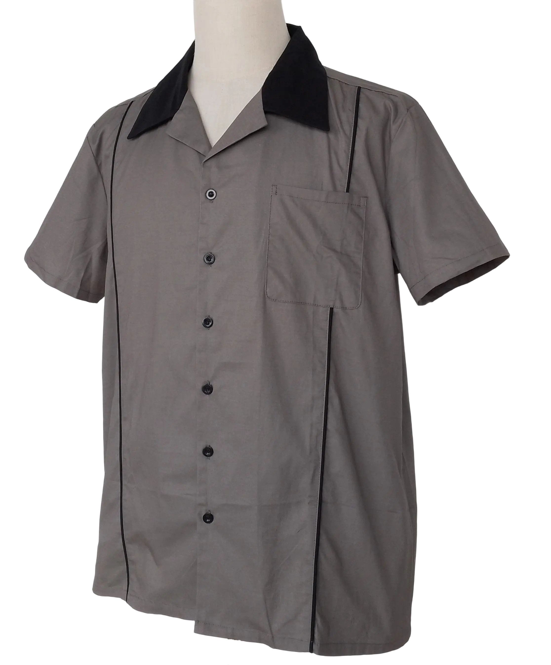 Other Gray-Vintage Style Design Shirts For Men Size US XXL / EU 58 / 5 - 3 Thumbnail