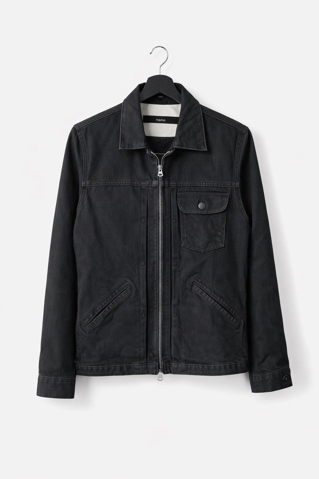 NANO universe Nano Universe × Wrangler Black Denim Jacket Collaboration Size US M / EU 48-50 / 2 - 1 Thumbnail