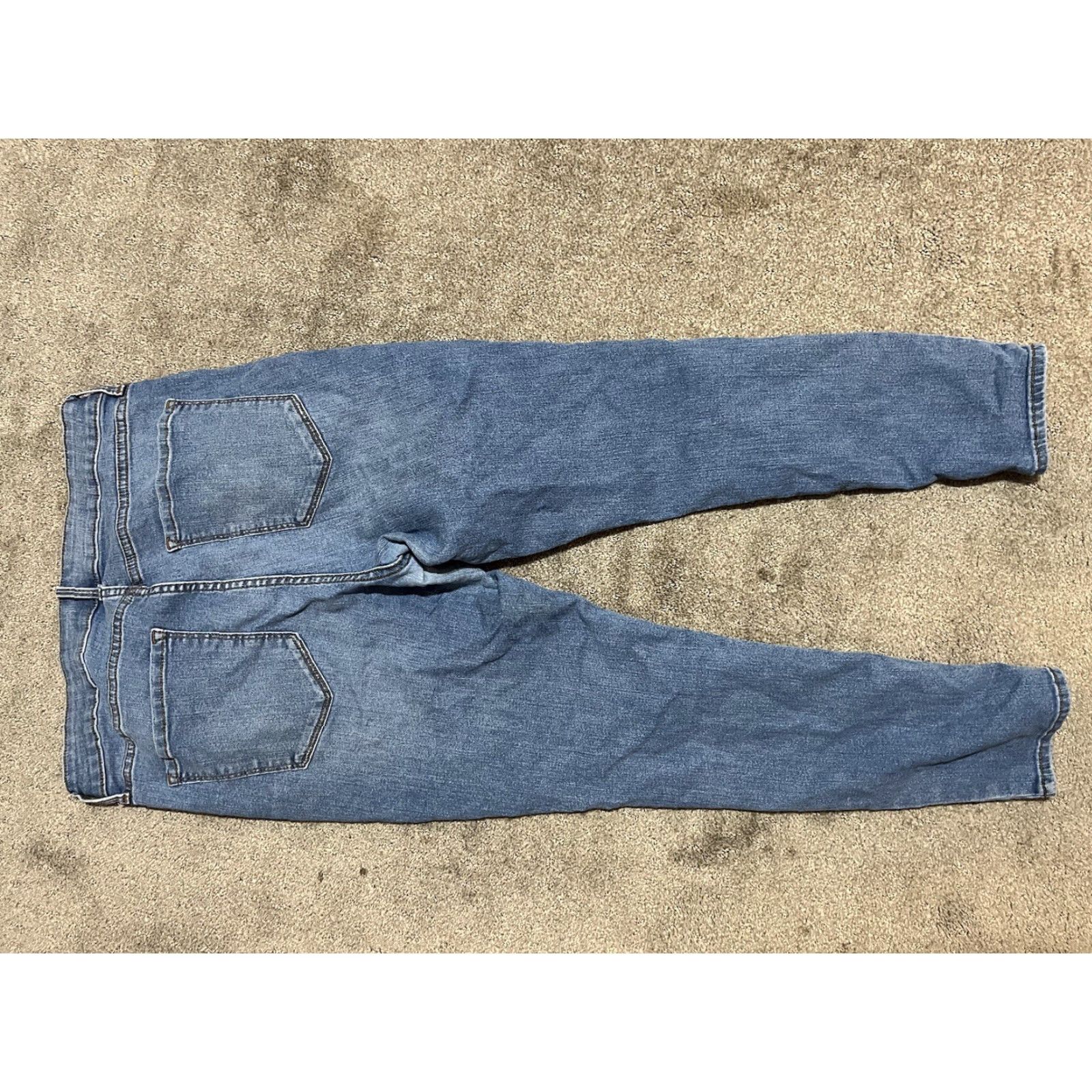 Old Navy Old Navy Jeans Skinny Mid Rise Women's 12 Short Stretch Blue Denim Cotton Polyester Spandex Regular 29.5 Inseam Size 34" / US 12 / IT 48 - 3 Thumbnail