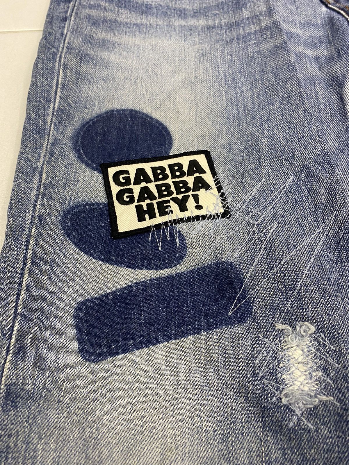 Hysteric Glamour Vtg Hysteric Glamour x Ramones distressed patch denim pants Size US 32 / EU 48 - 5 Thumbnail