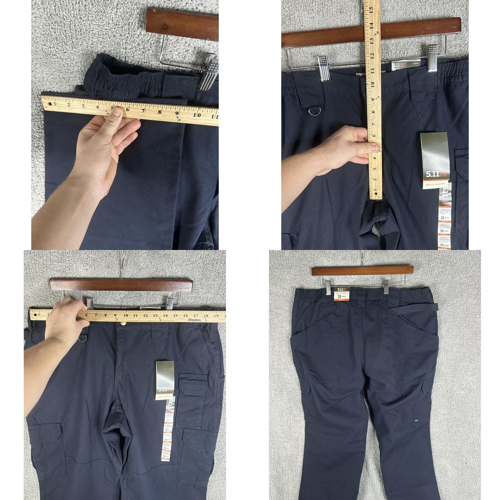 Vintage 5.11 Tactical Pants Womens 20 Regular Navy Cargo Workwear Elastic Waist Pockets Utility Cargo Pants Womens 5.11 Tactical Size 42" / US 20 - 9 Thumbnail